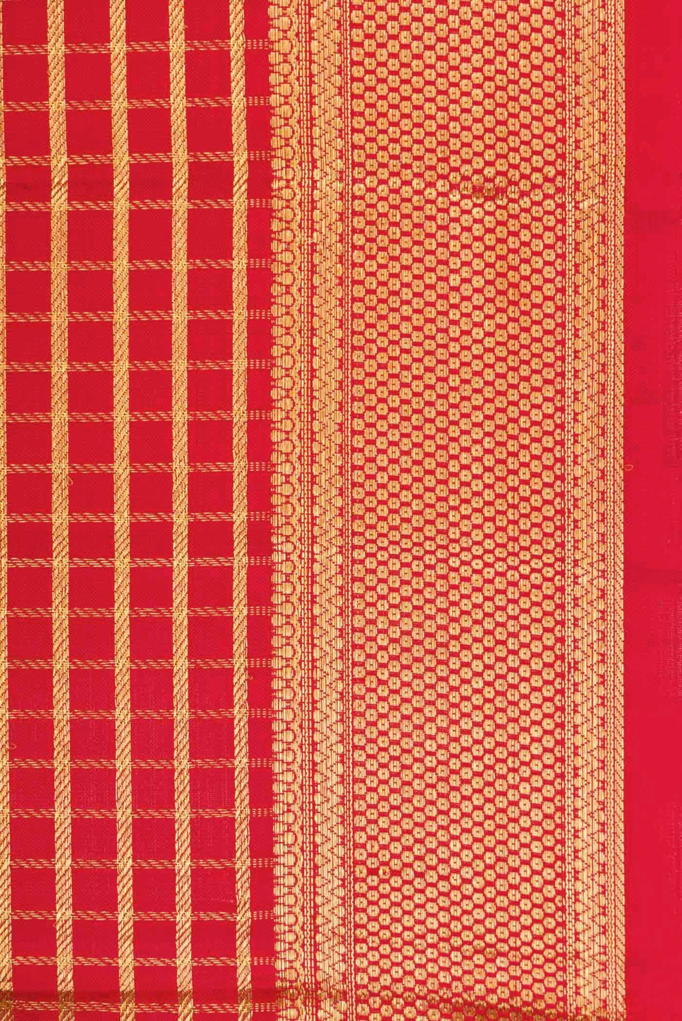 Imperial Red Kanchipuram Silk Saree