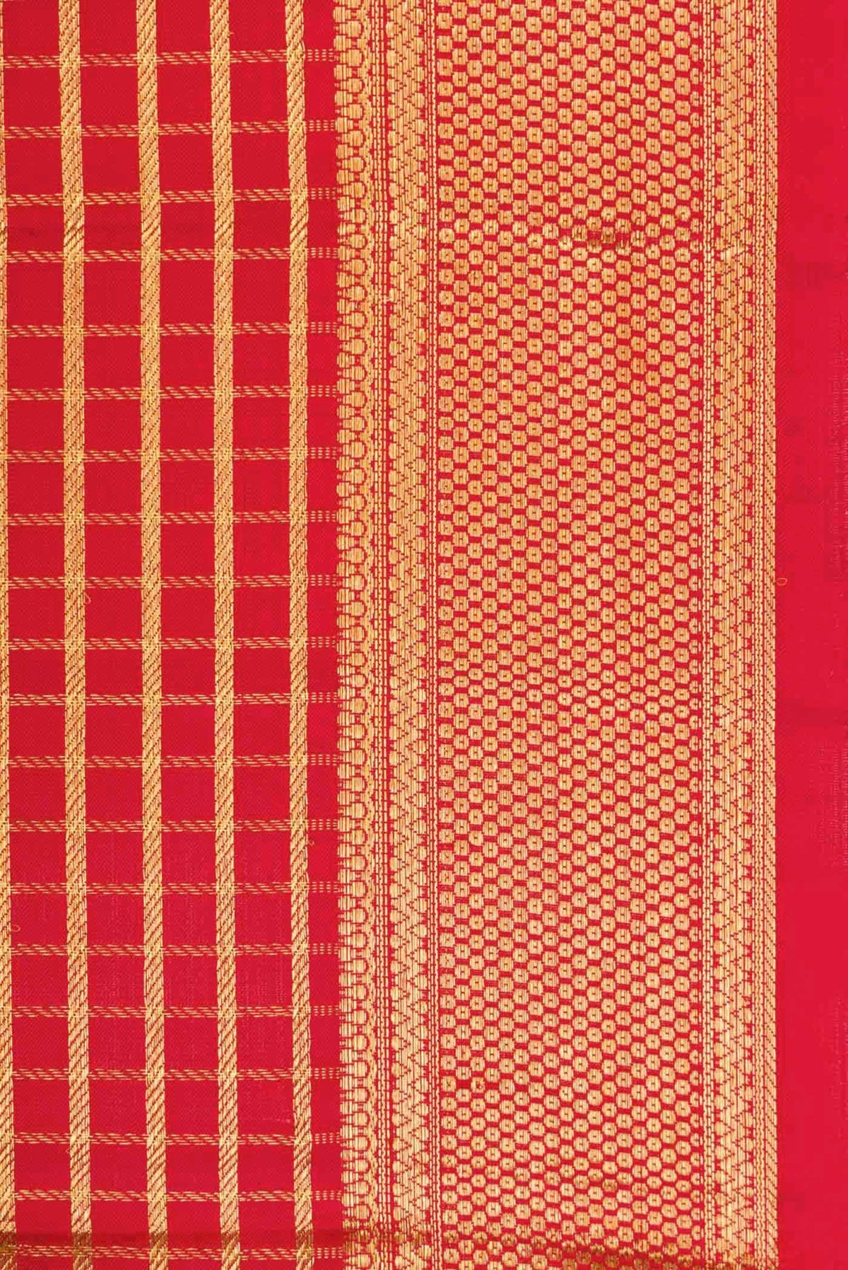 Imperial Red Kanchipuram Silk Saree