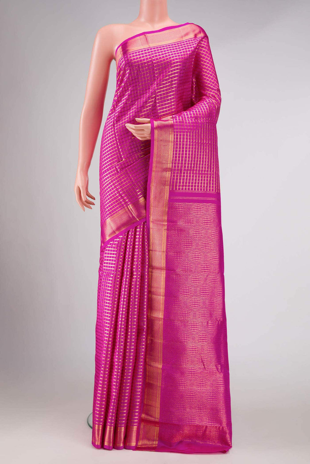 Pink Kanchipuram Silk Saree