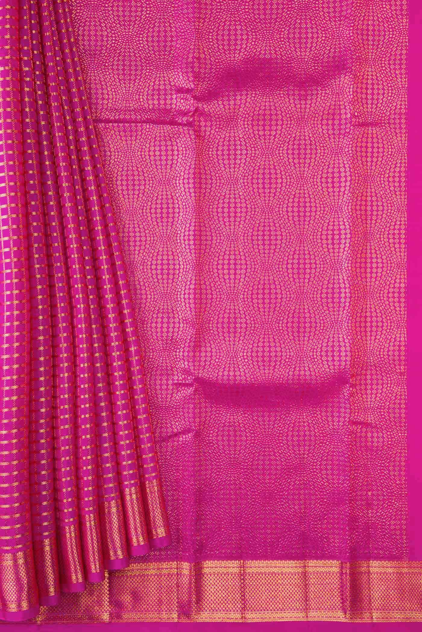 Pink Kanchipuram Silk Saree