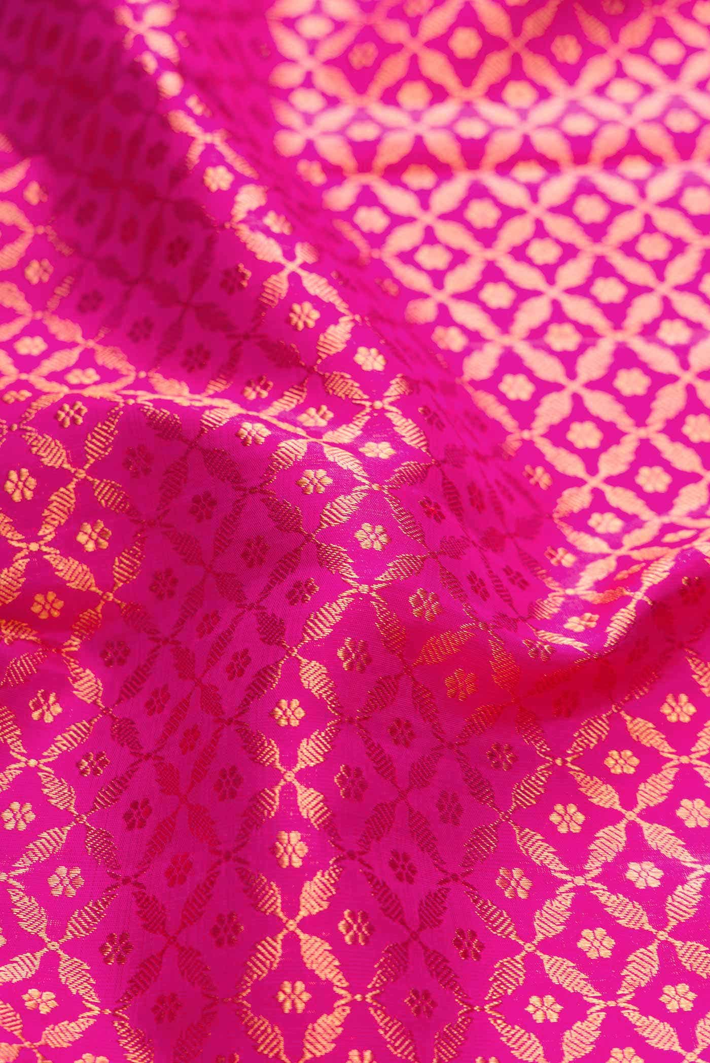 Pink Kanchipuram Silk Saree