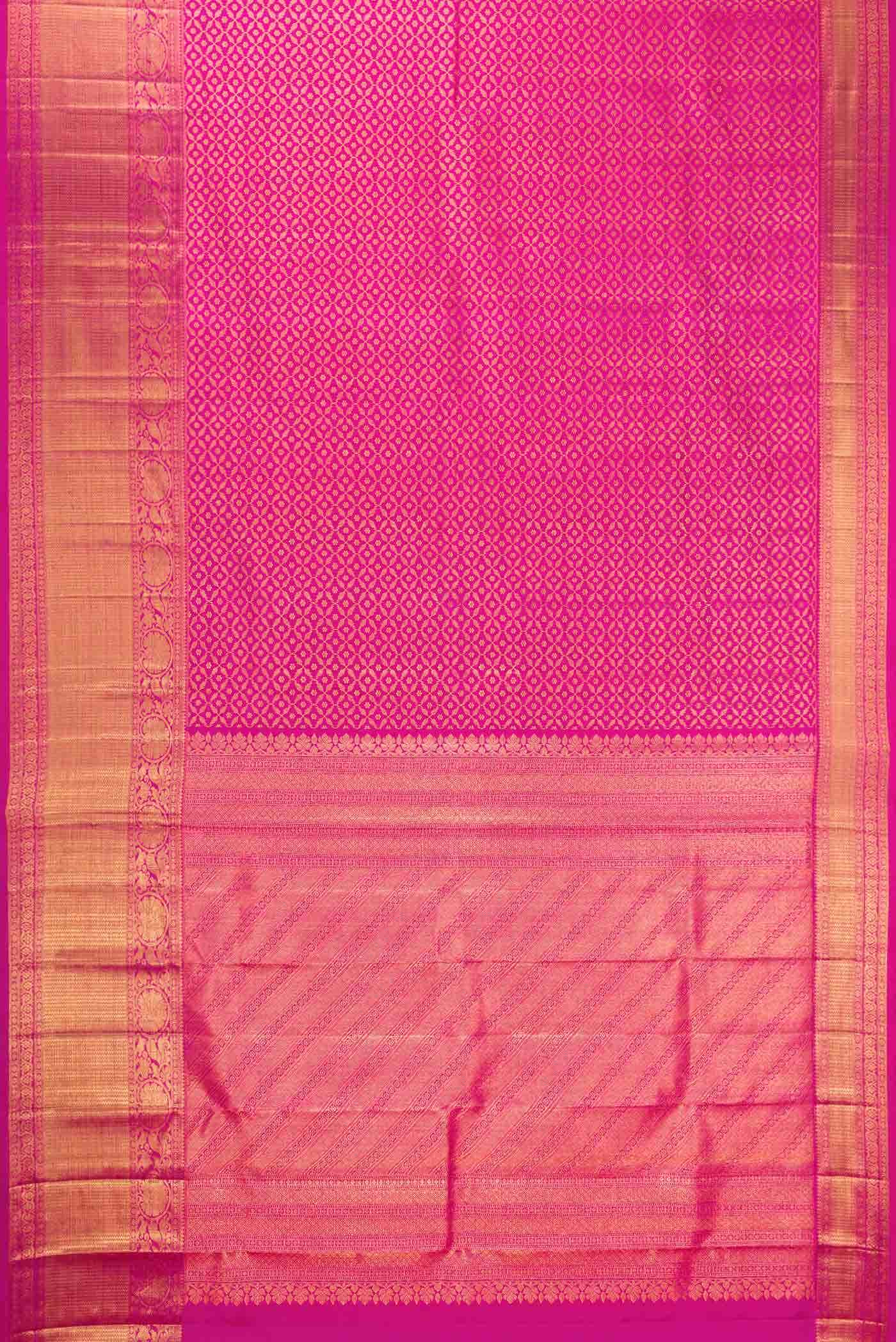 Pink Kanchipuram Silk Saree