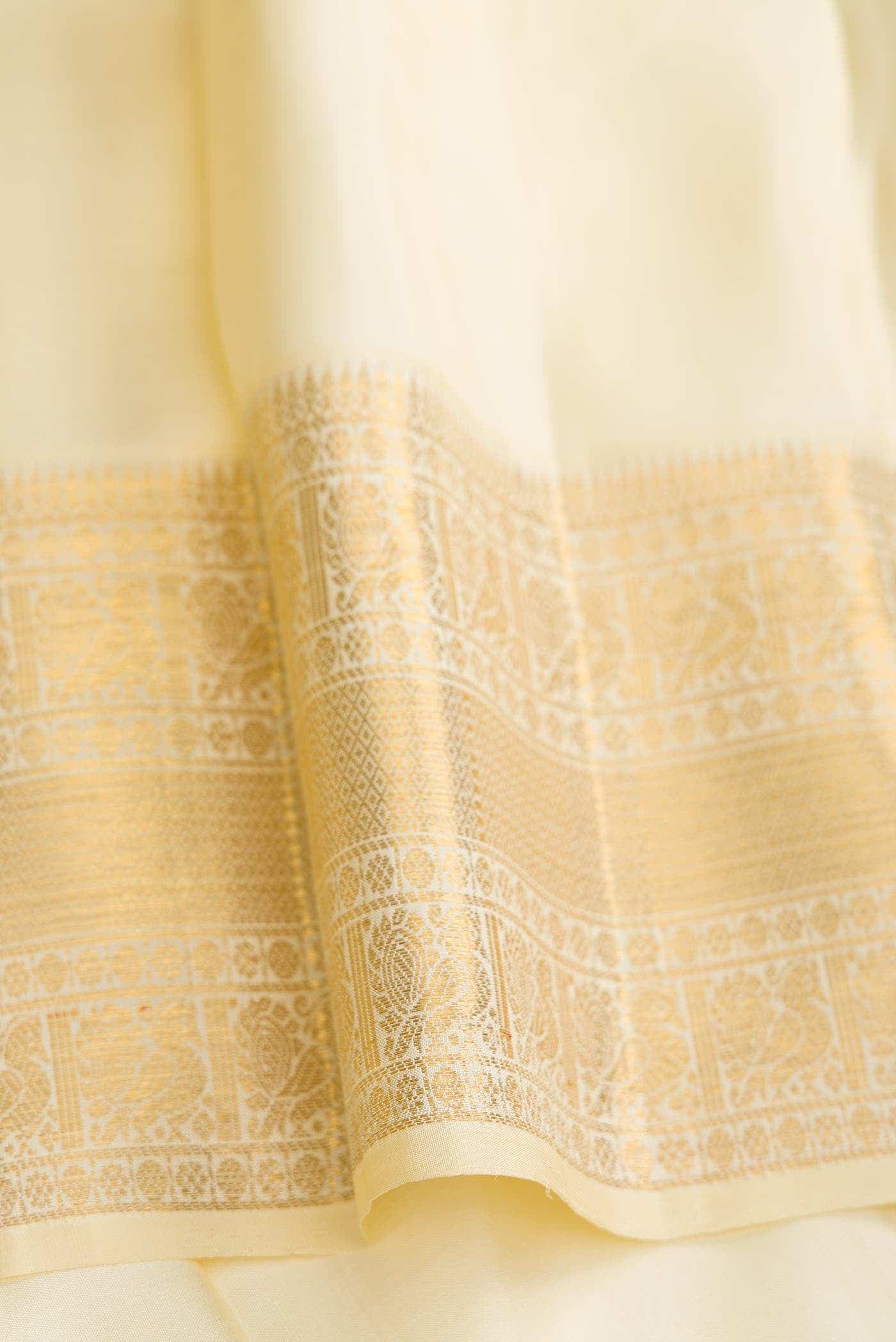 Sandal Dual Tone Kanchipuram Silk Saree