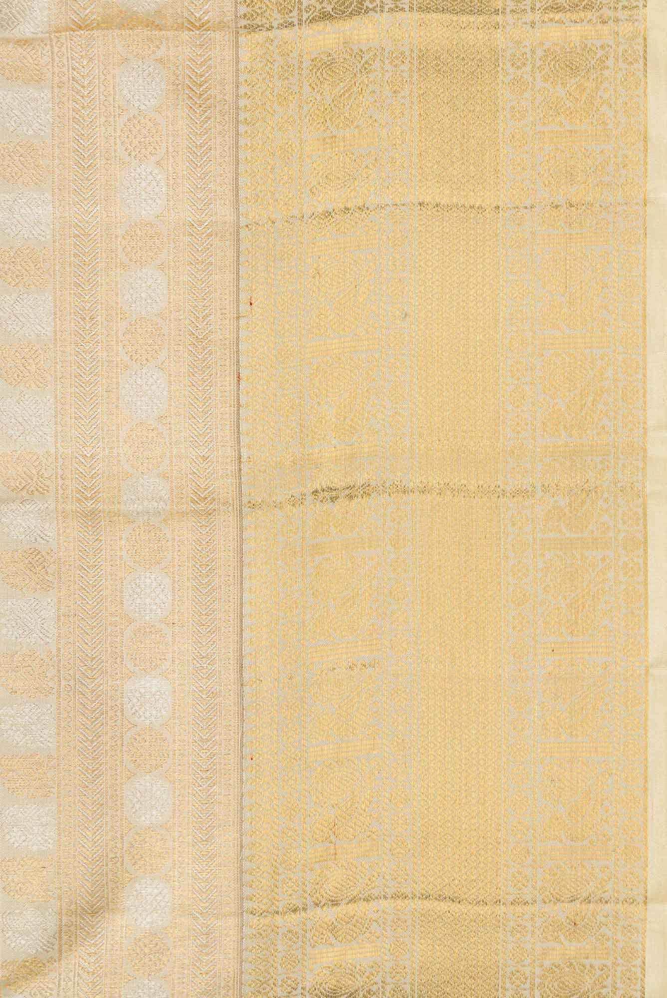 Sandal Dual Tone Kanchipuram Silk Saree