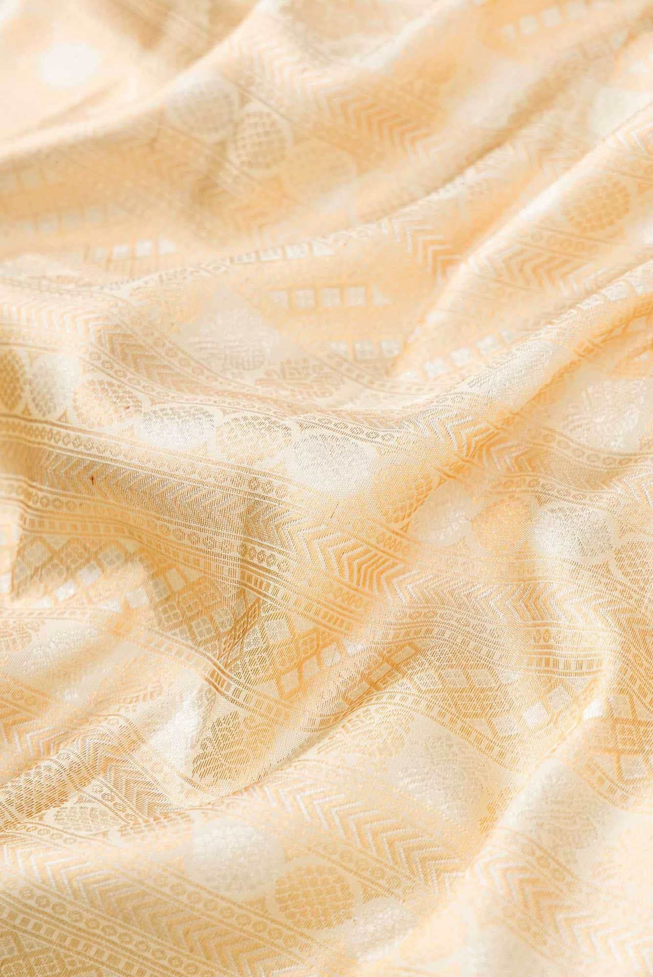 Sandal Dual Tone Kanchipuram Silk Saree