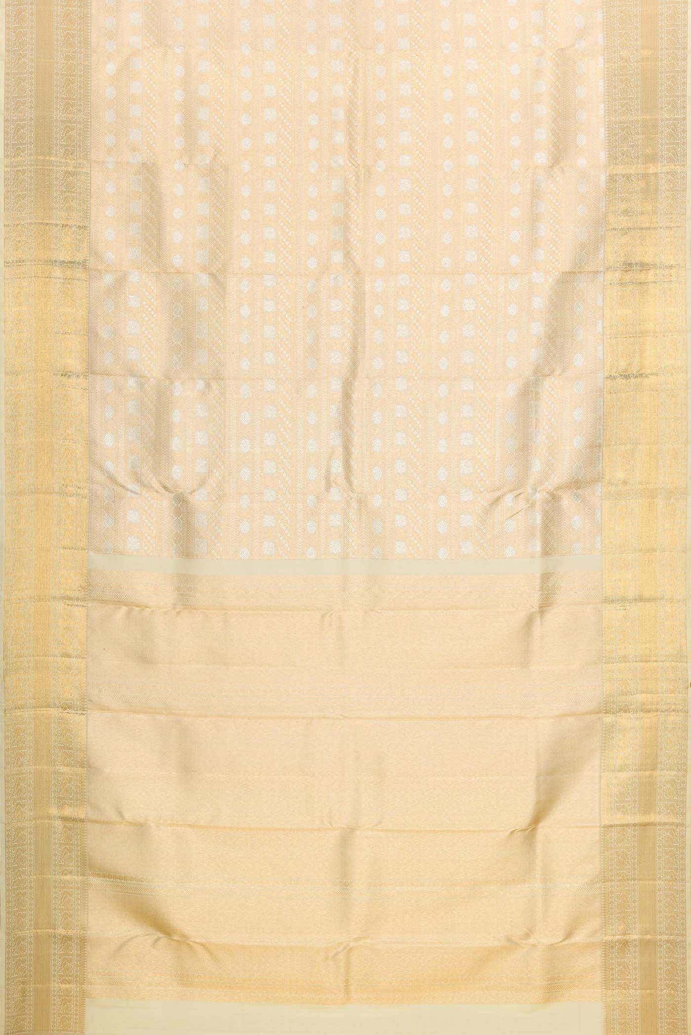 Sandal Dual Tone Kanchipuram Silk Saree