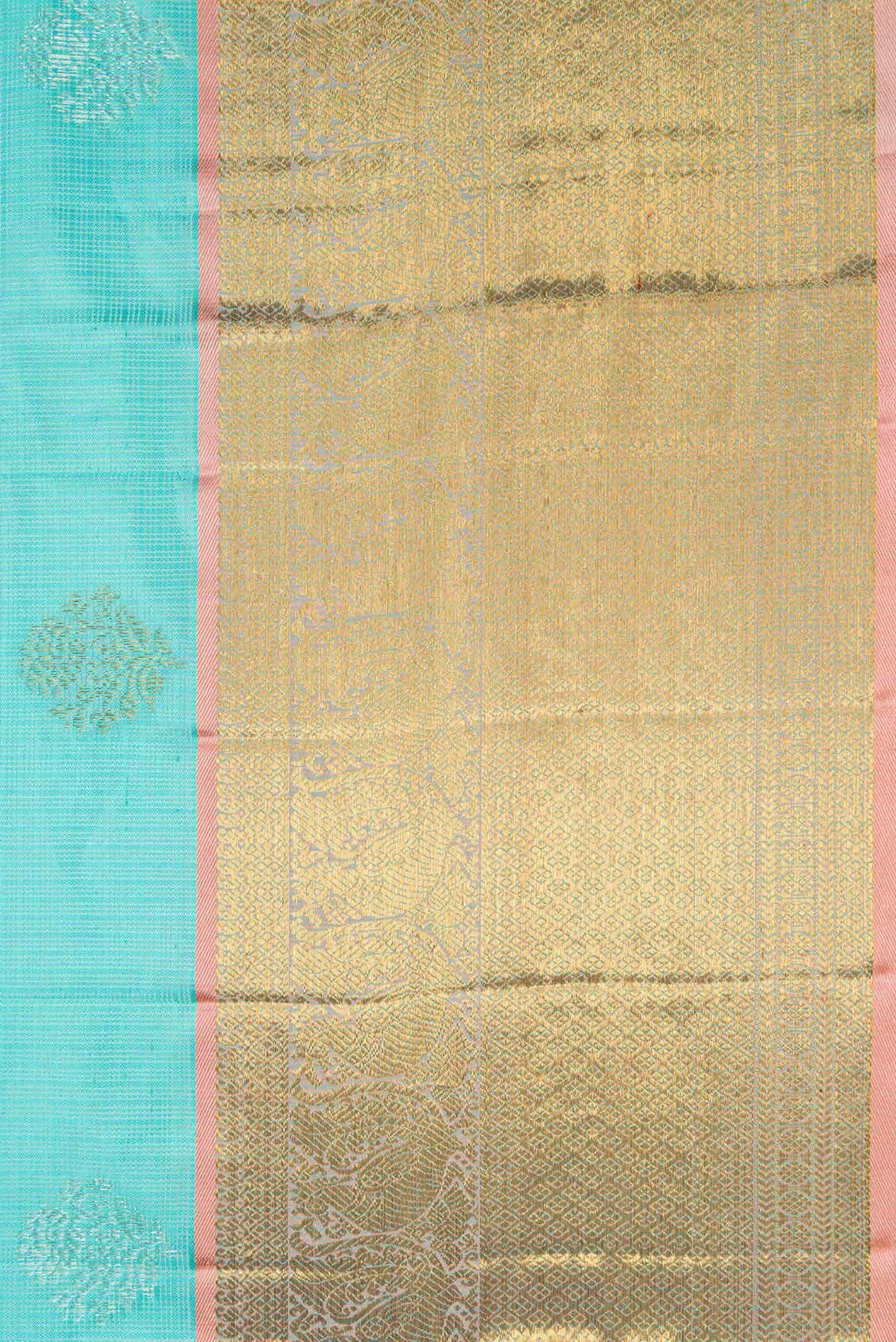 Sky Blue Kota Silk Saree