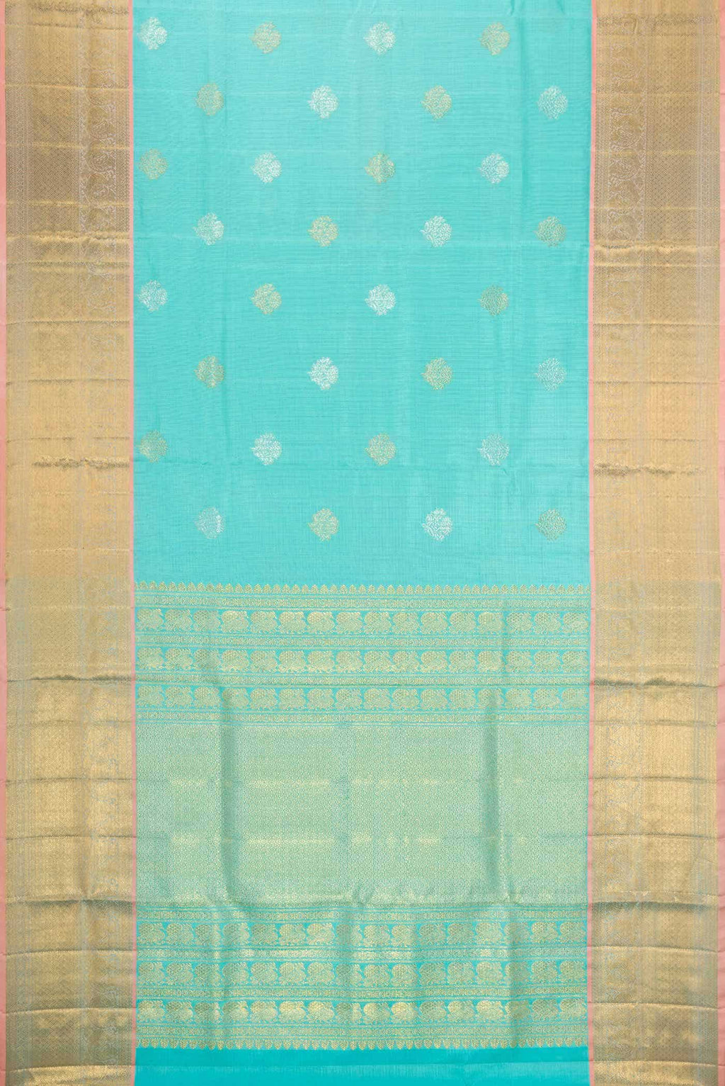 Sky Blue Kota Silk Saree