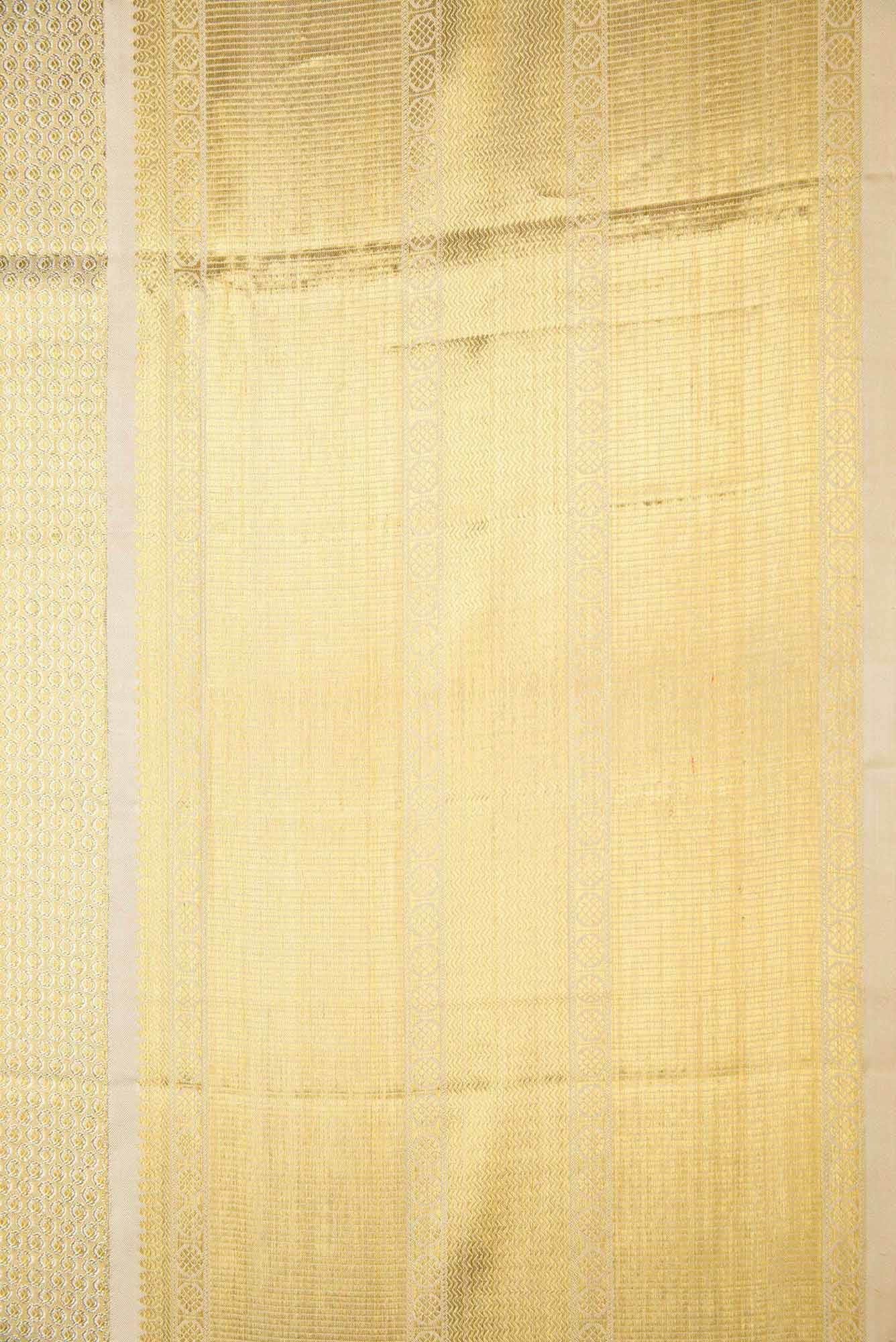 Gold Dual Tone Kanchipuram Tissue Silk Saree