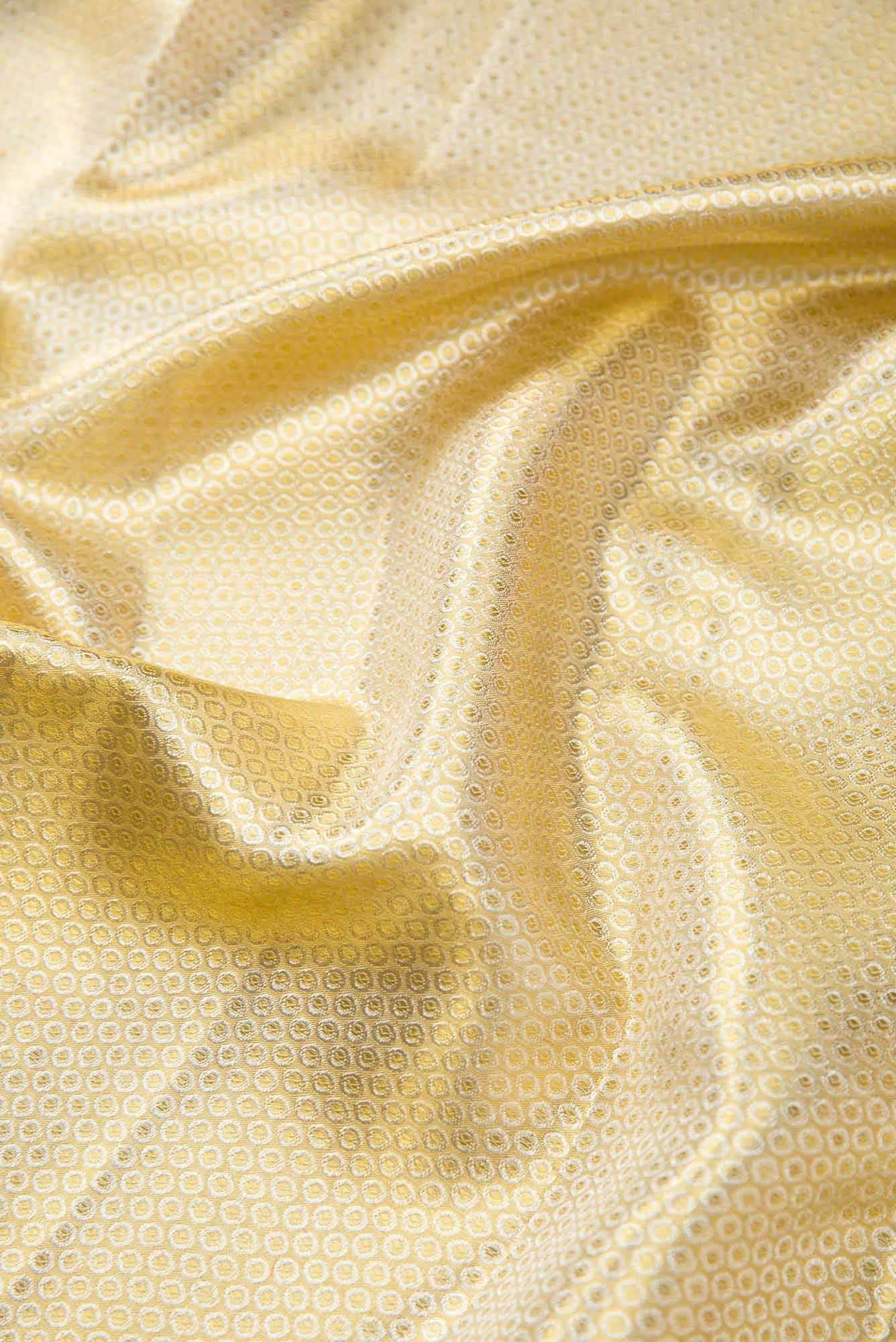 Gold Dual Tone Kanchipuram Tissue Silk Saree