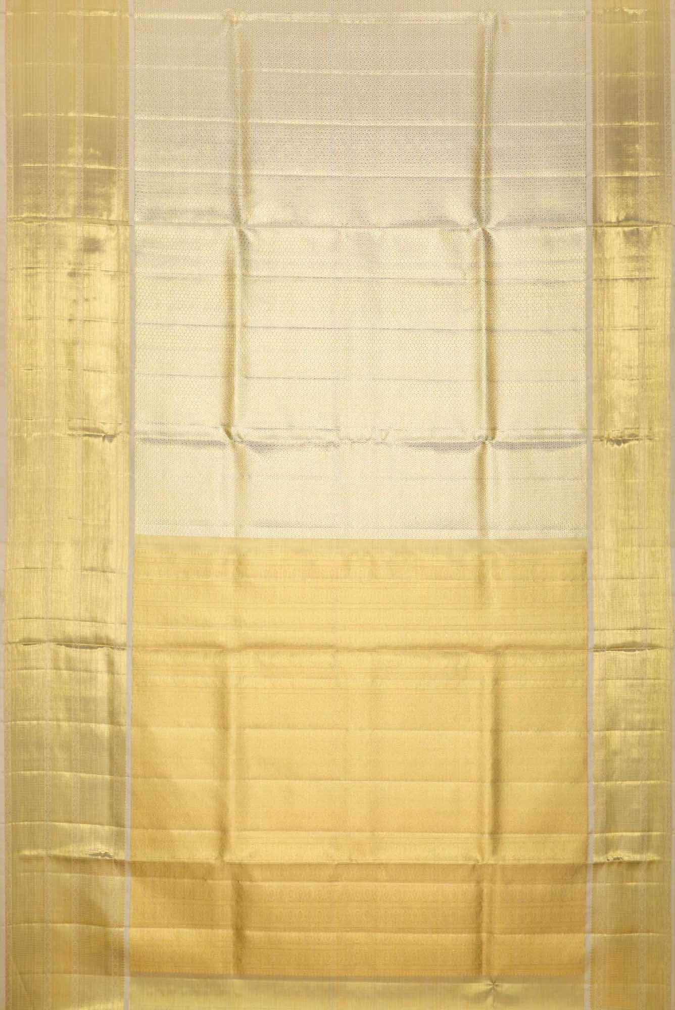 Gold Dual Tone Kanchipuram Tissue Silk Saree