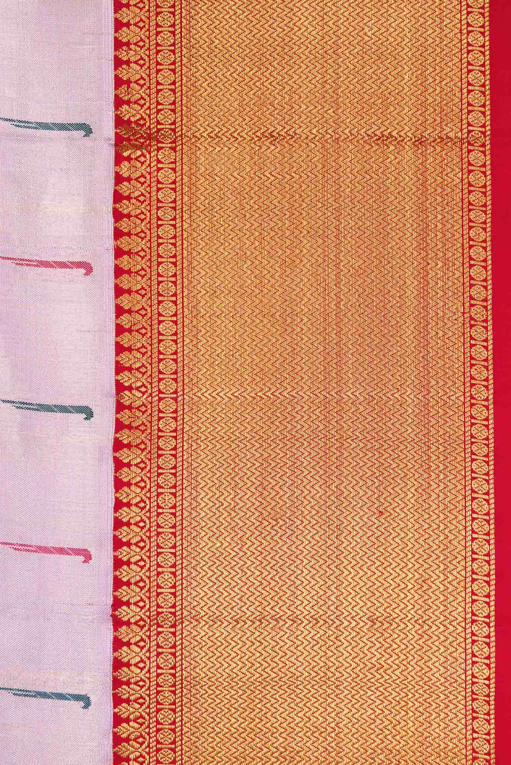 Lavender Kanchipuram Tissue Silk Saree