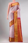 Lavender Kanjivaram Tissue Silk Saree