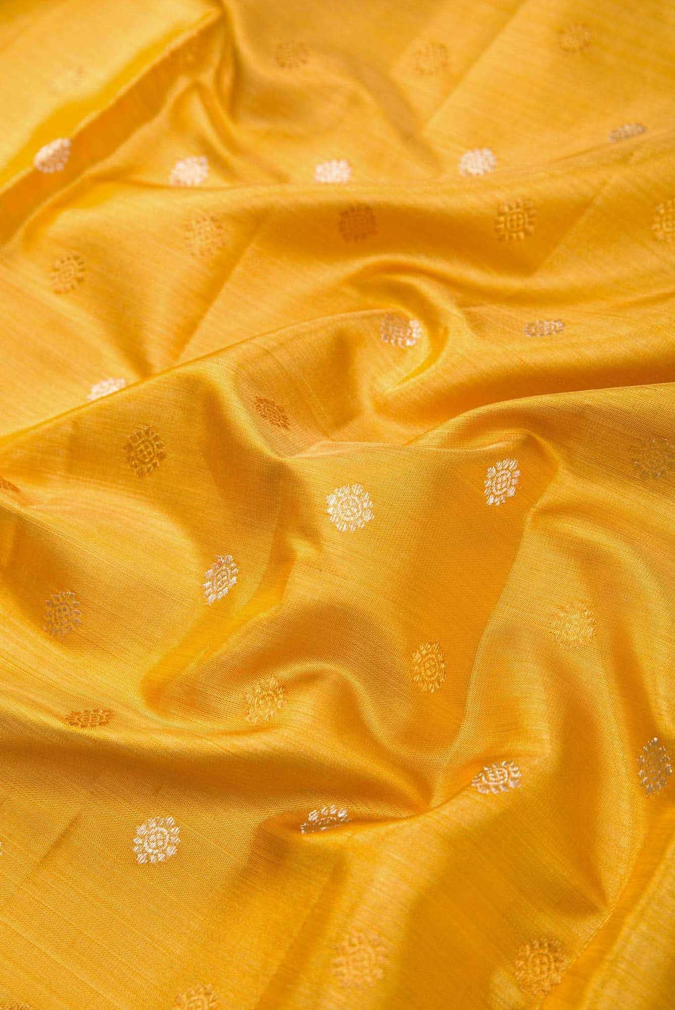 Gold Dual Tone Kanchipuram Tissue Silk Saree