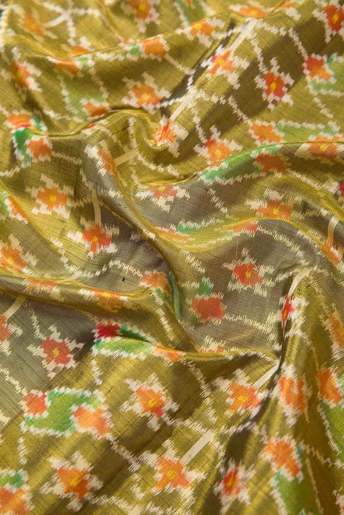 Mehandi Green Kanjivaram Tissue Silk Saree