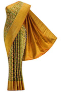 Mehandi Green Kanjivaram Tissue Silk Saree