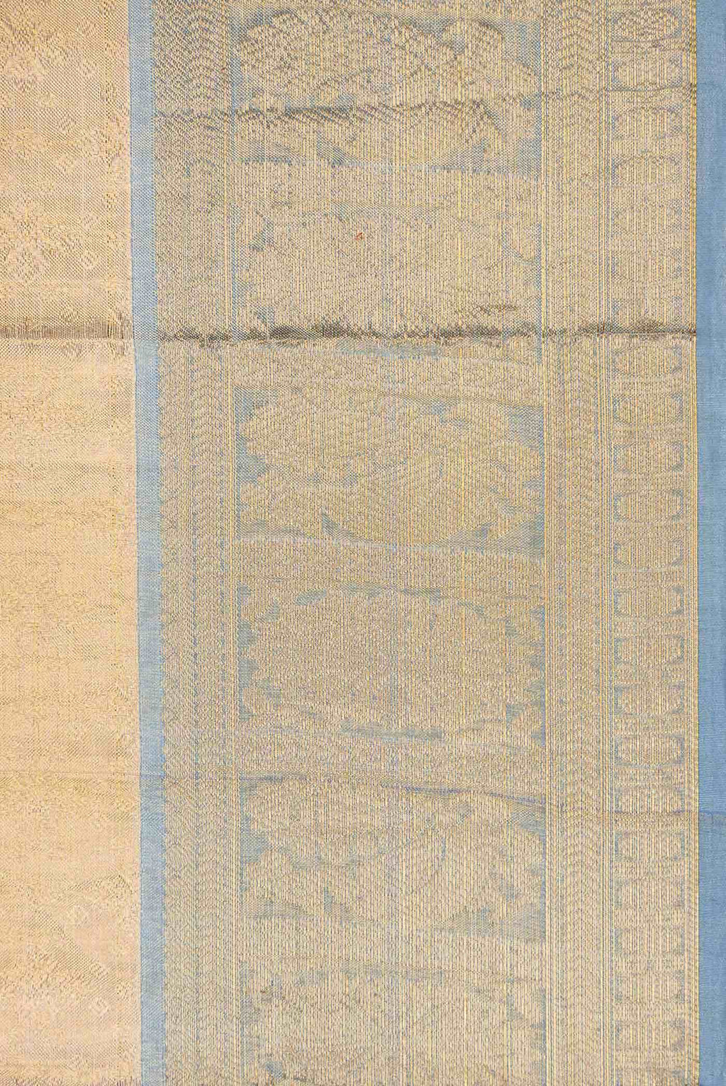 Gold Dual Tone Kanchipuram Tissue Silk Saree