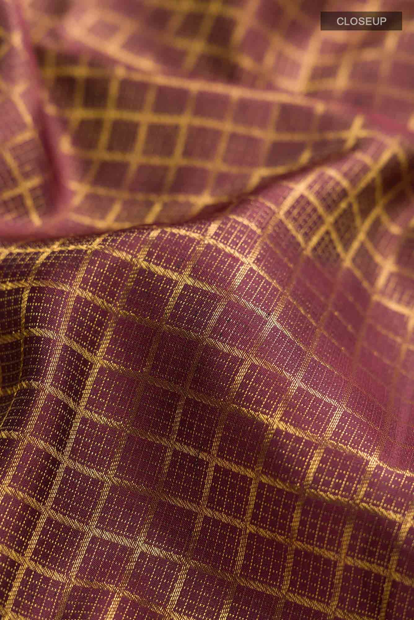 Brown Kanchipuram Silk Saree