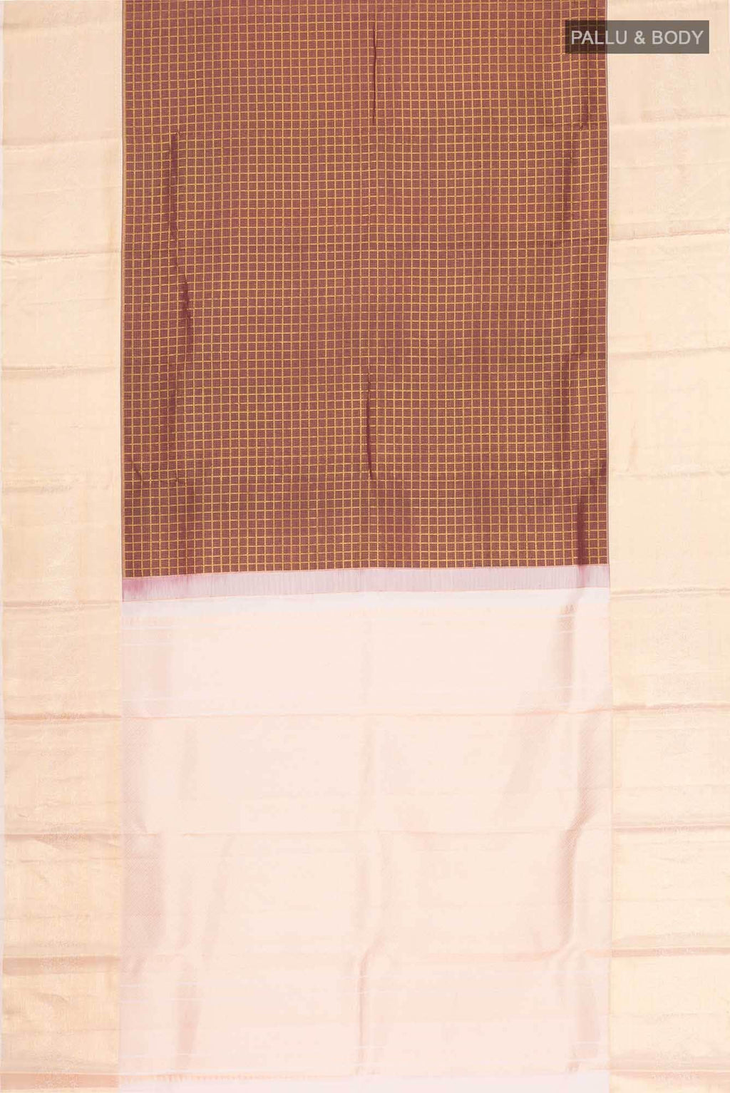 Brown Kanchipuram Silk Saree