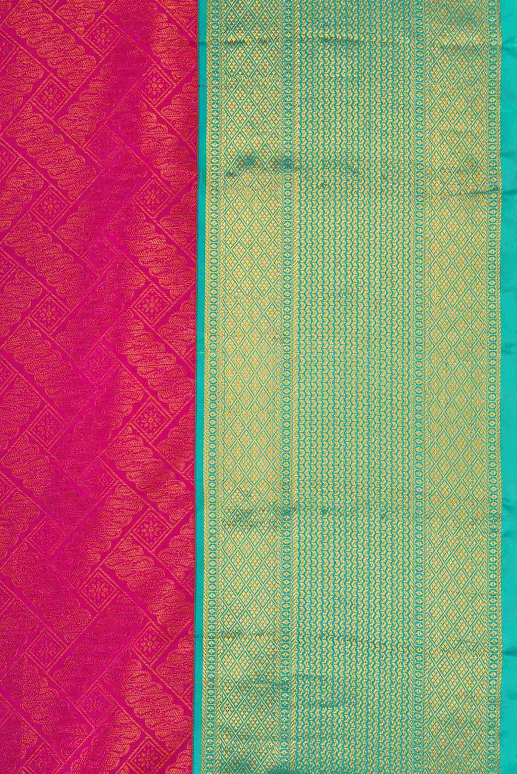 Pink Kanchipuram Silk Saree