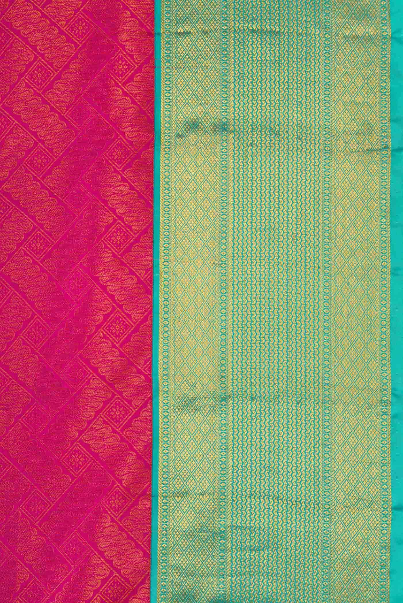 Pink Kanchipuram Silk Saree