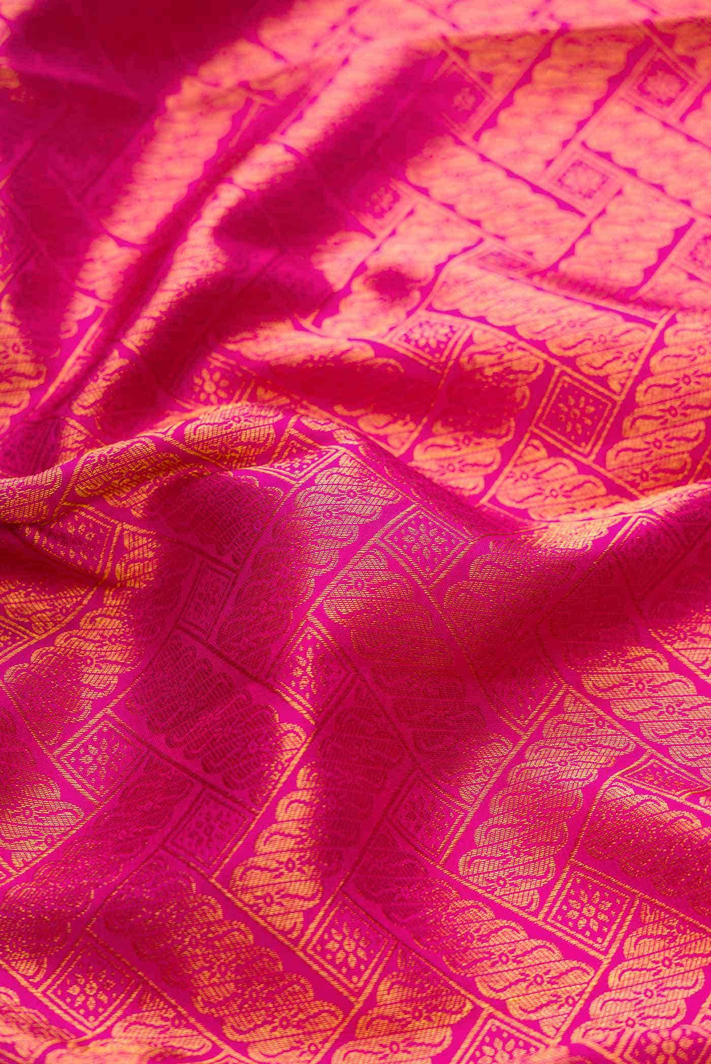 Pink Kanchipuram Silk Saree