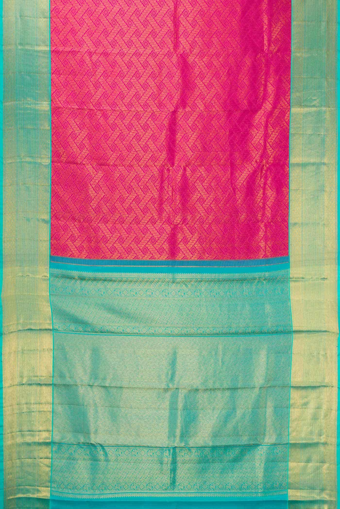 Pink Kanchipuram Silk Saree