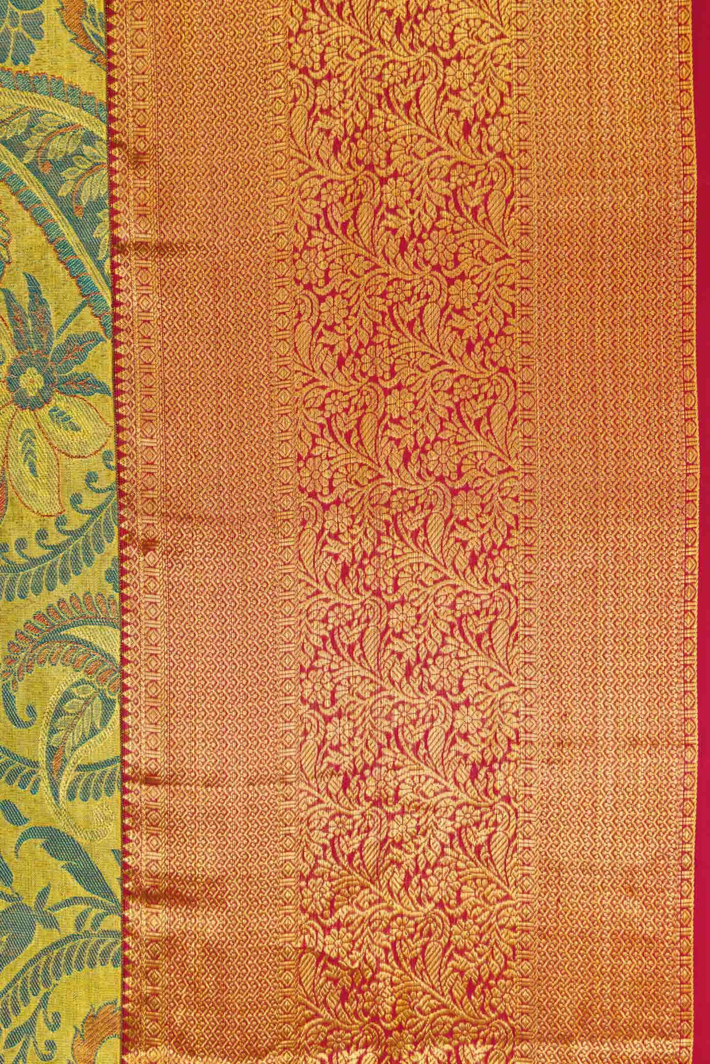 Gold Kanchipuram Silk Saree