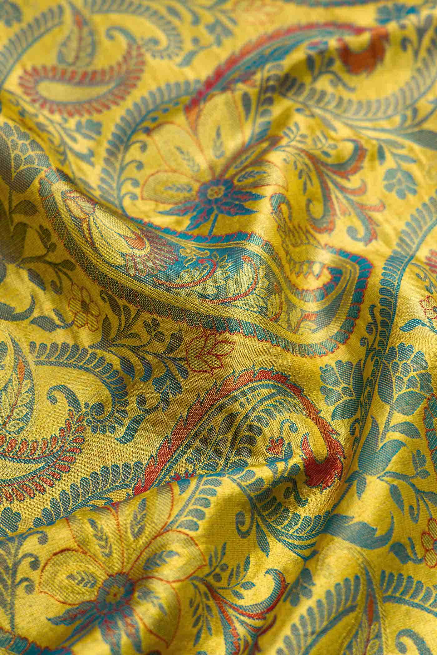 Gold Kanchipuram Silk Saree