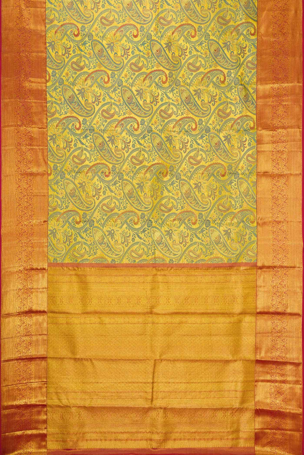 Gold Kanchipuram Silk Saree