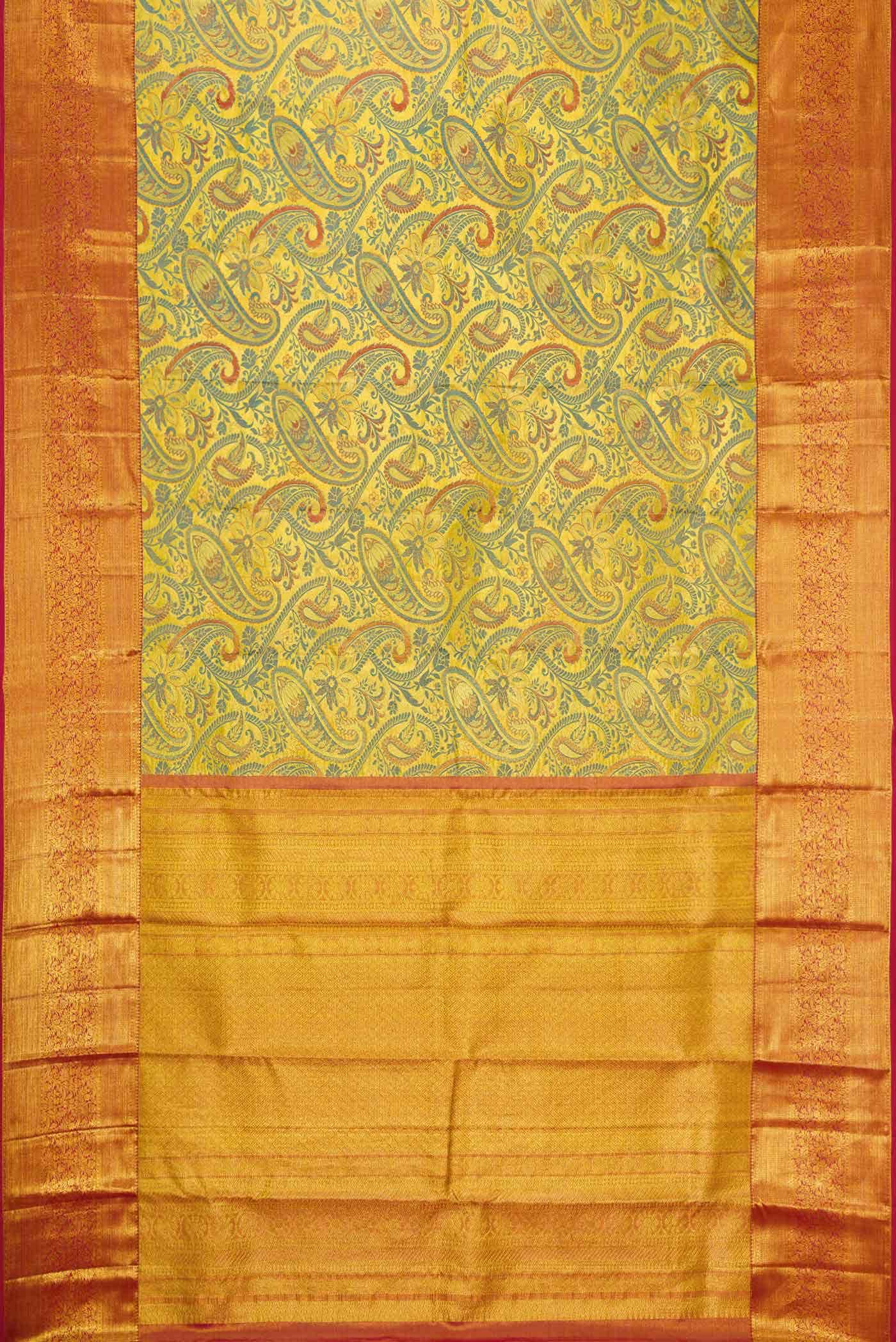 Gold Kanchipuram Silk Saree