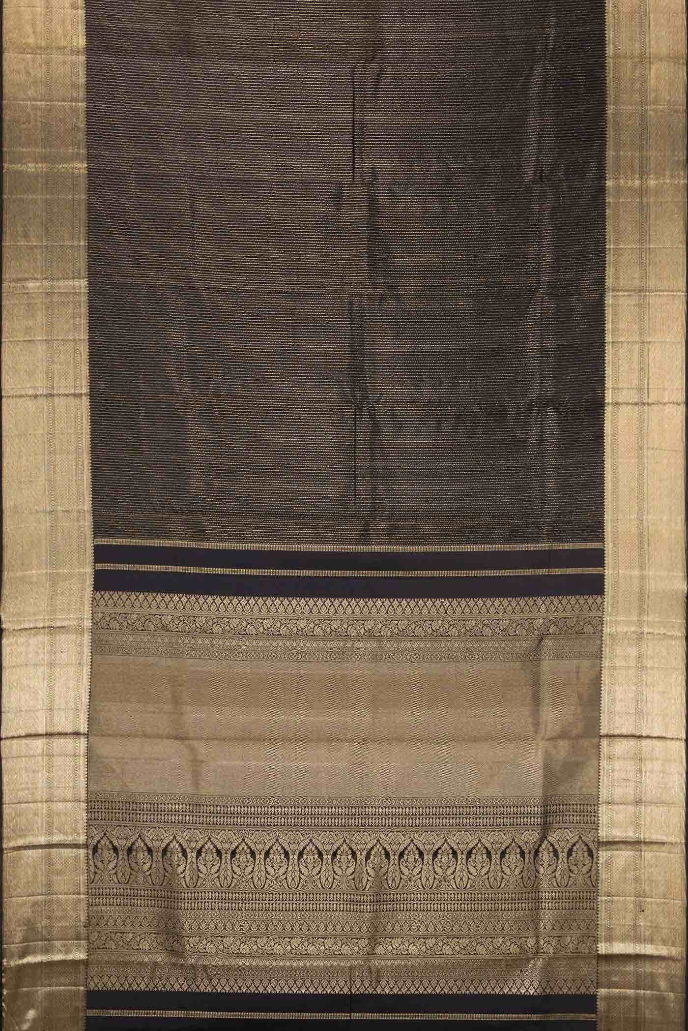 Black Kanchipuram Silk Saree