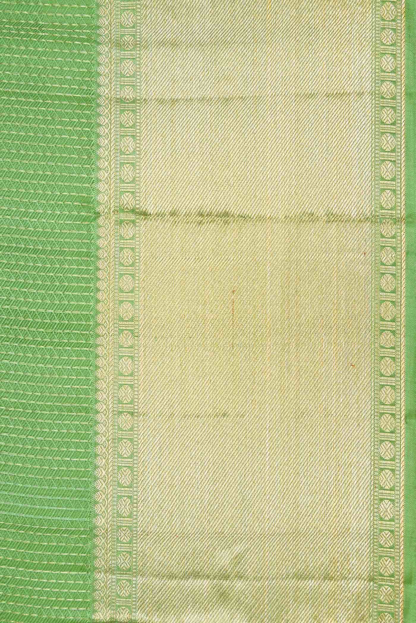 Green Dual Tone Kanchipuram Silk Saree