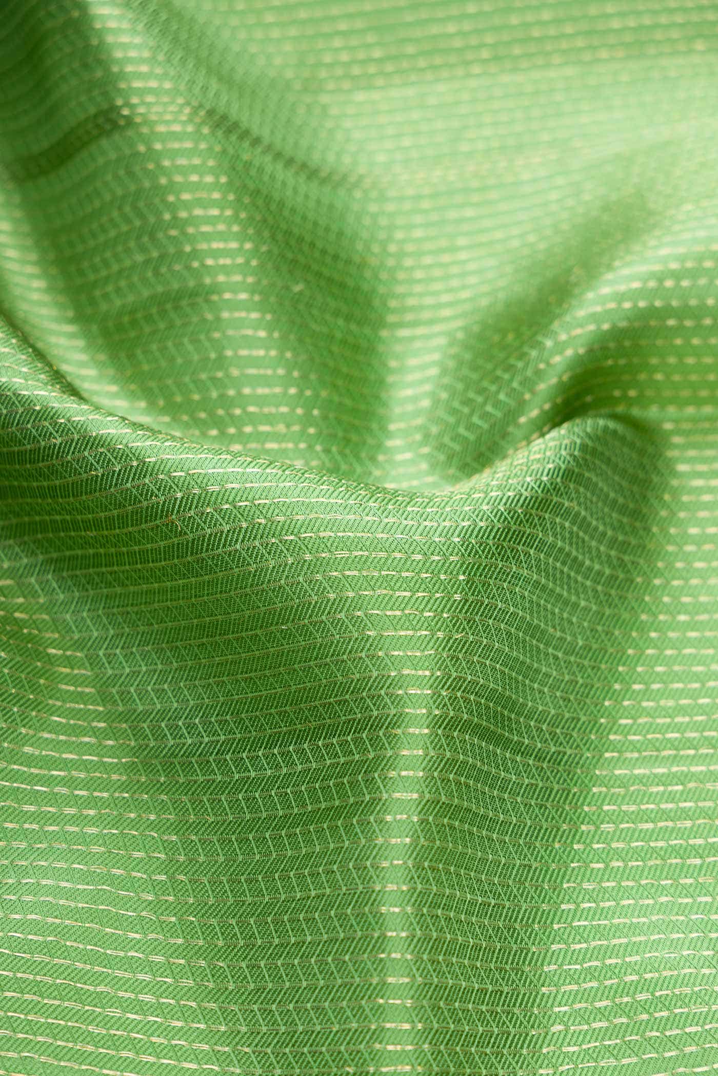 Green Dual Tone Kanchipuram Silk Saree