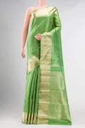 Green Dual Tone Kanjivaram Silk Saree