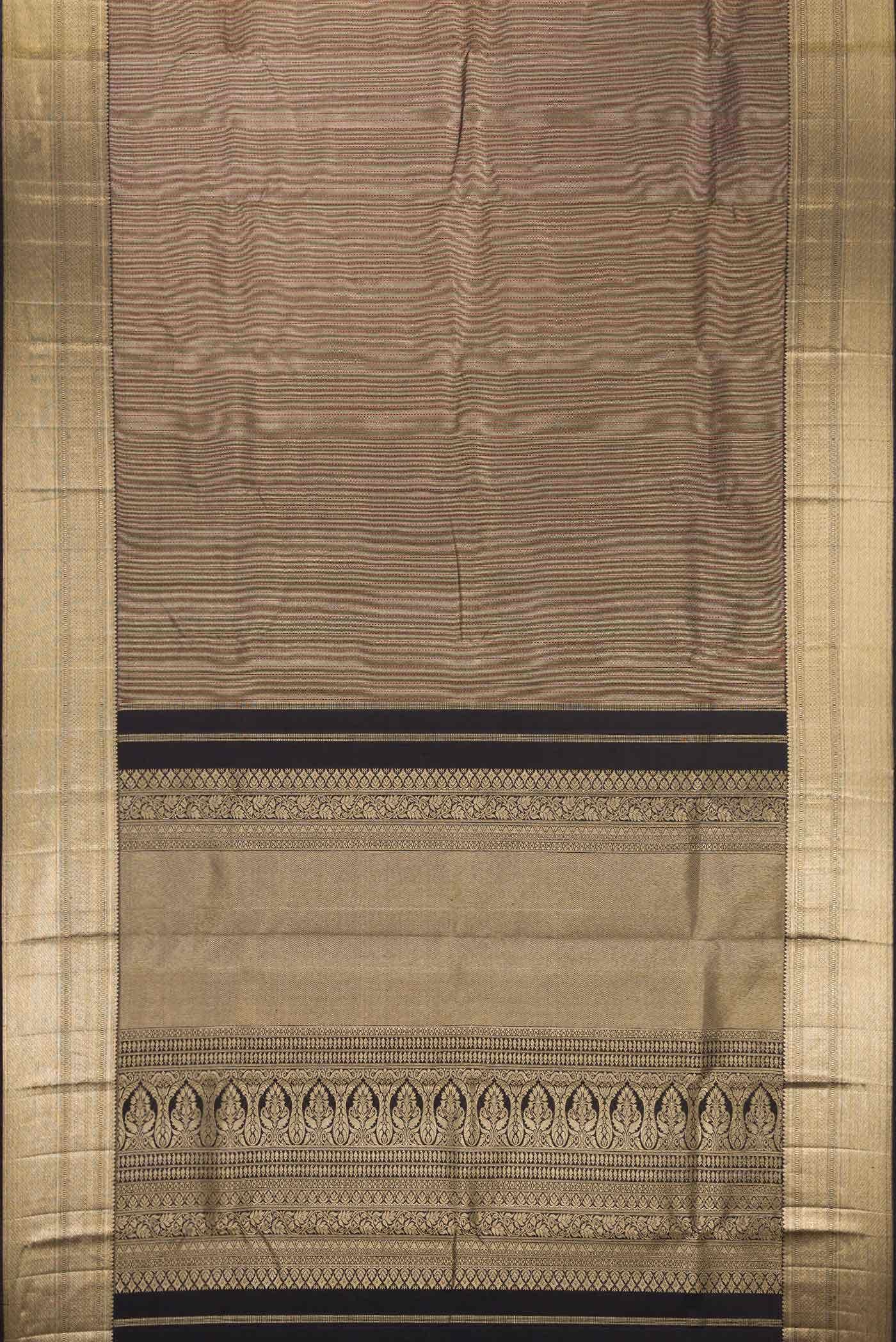 Black Kanchipuram Silk Saree