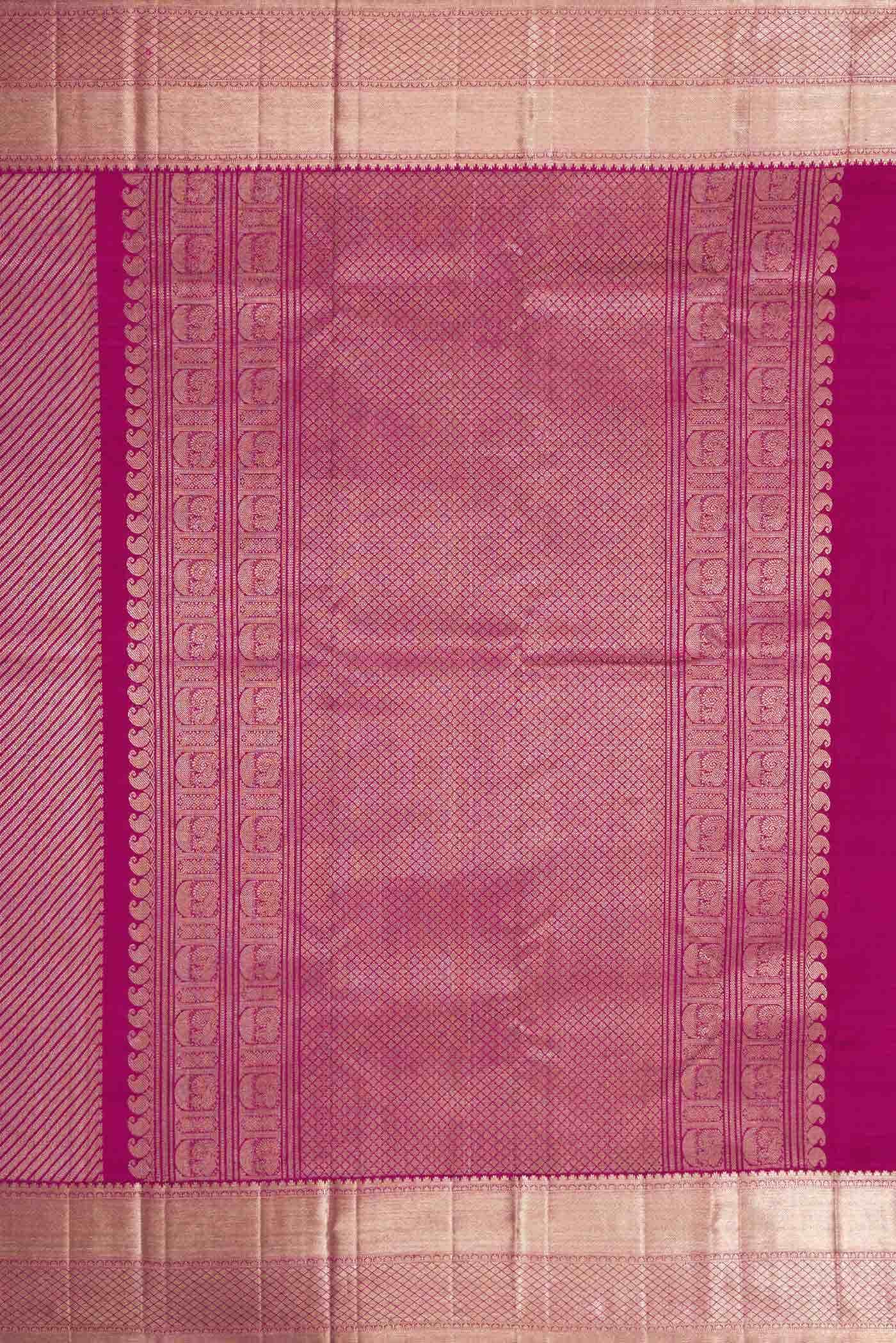 Rani Pink Dual Tone Kanchipuram Silk Saree