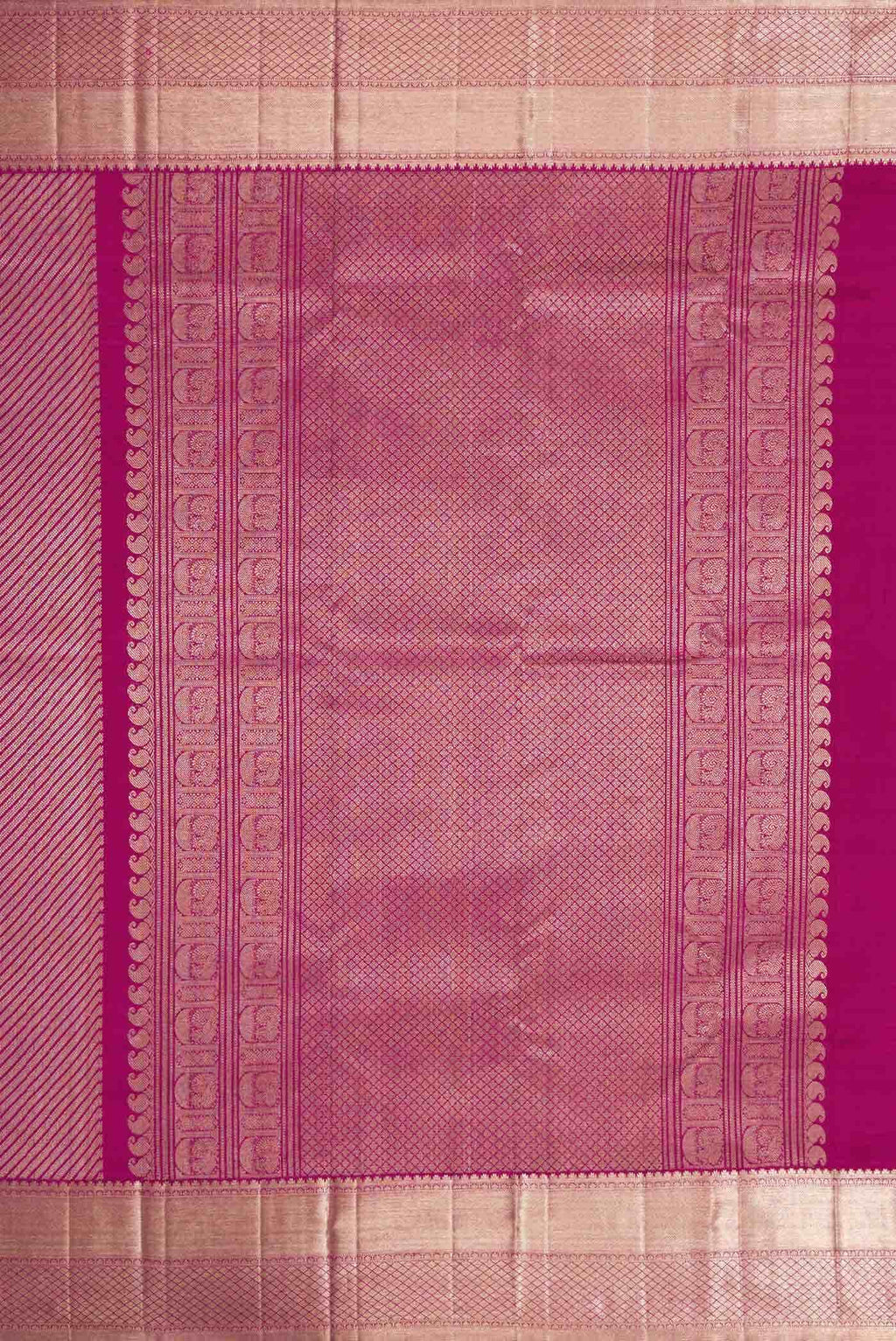 Rani Pink Dual Tone Kanchipuram Silk Saree
