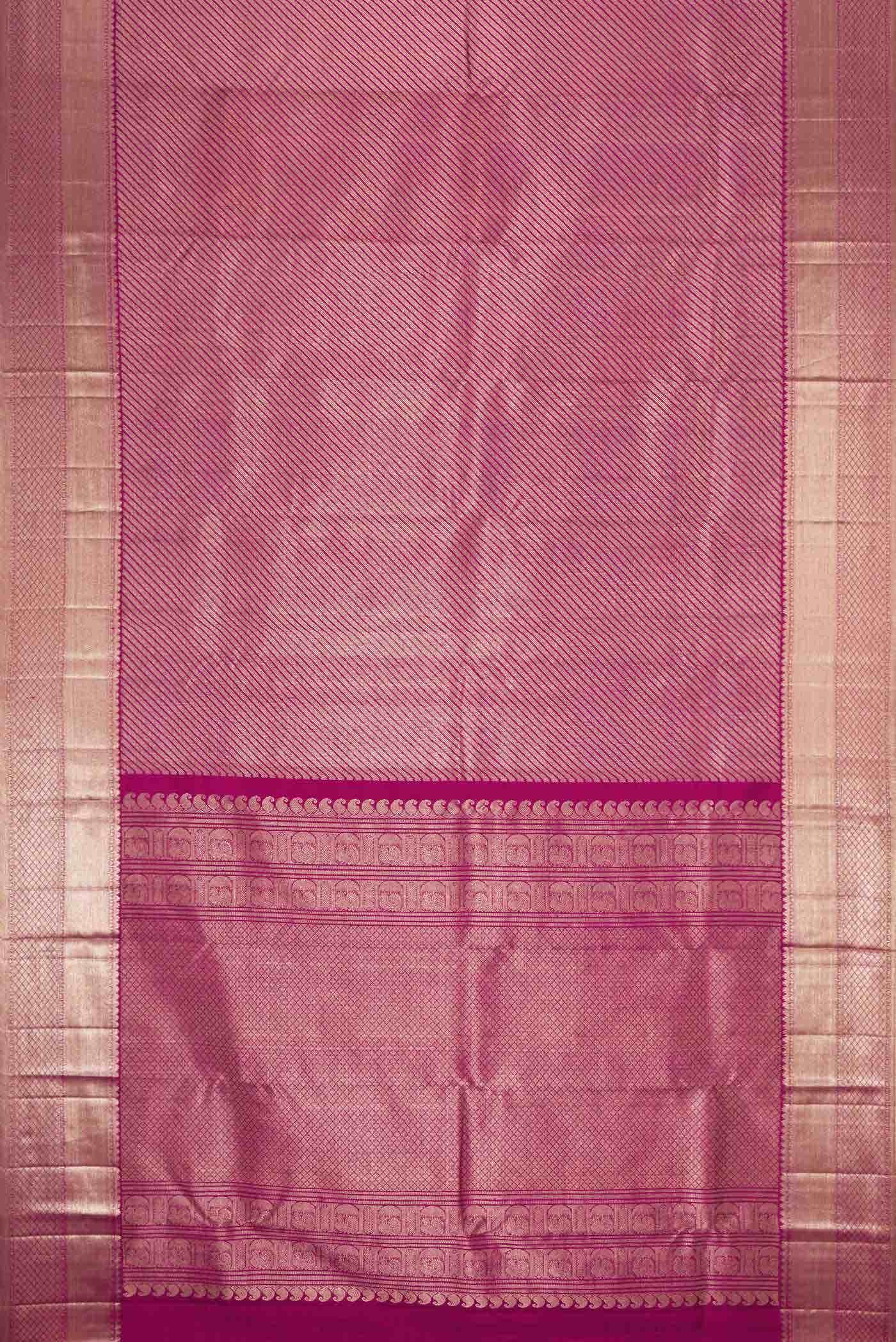 Rani Pink Dual Tone Kanchipuram Silk Saree