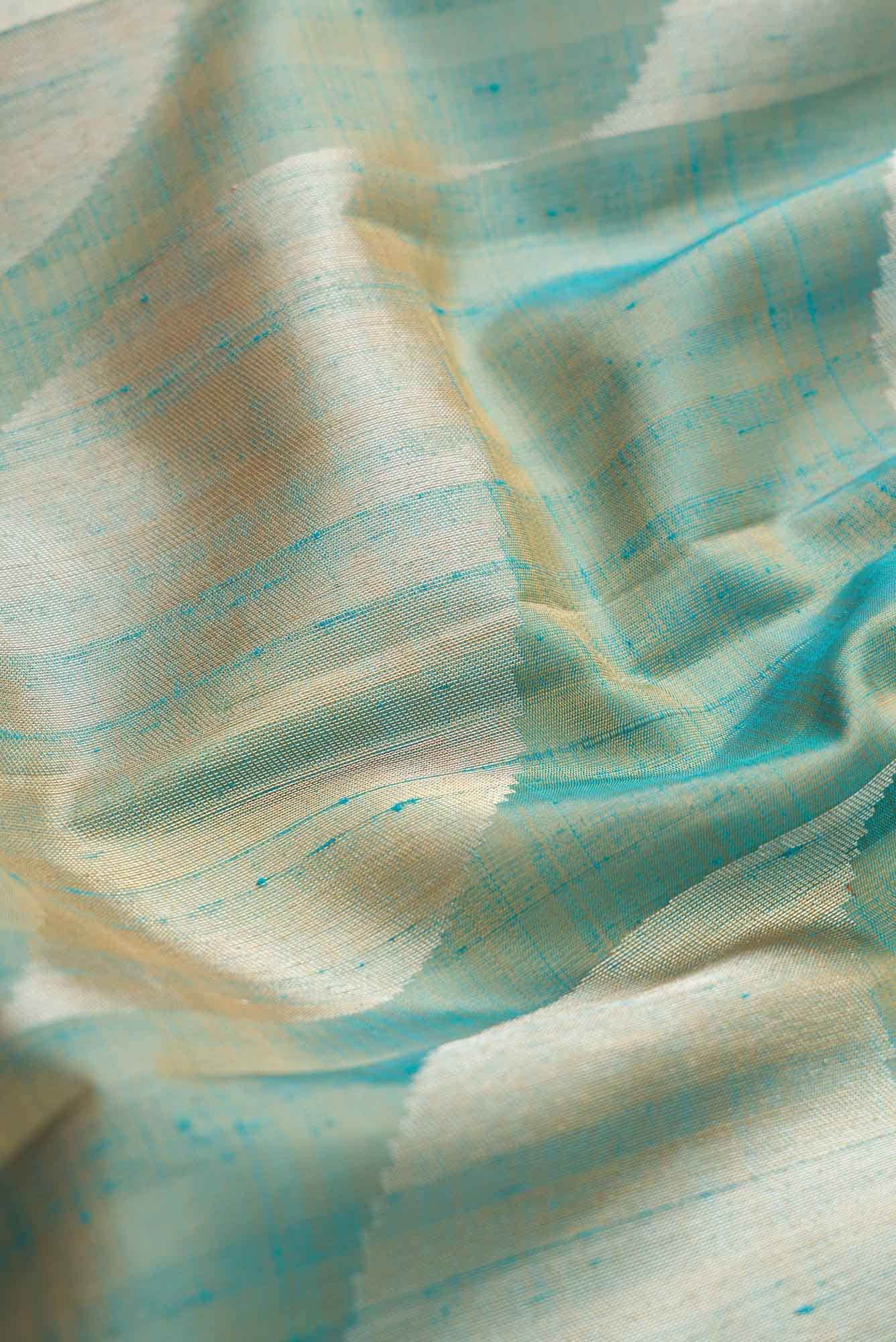 Maya Blue Dual Tone Kanchipuram Silk Saree