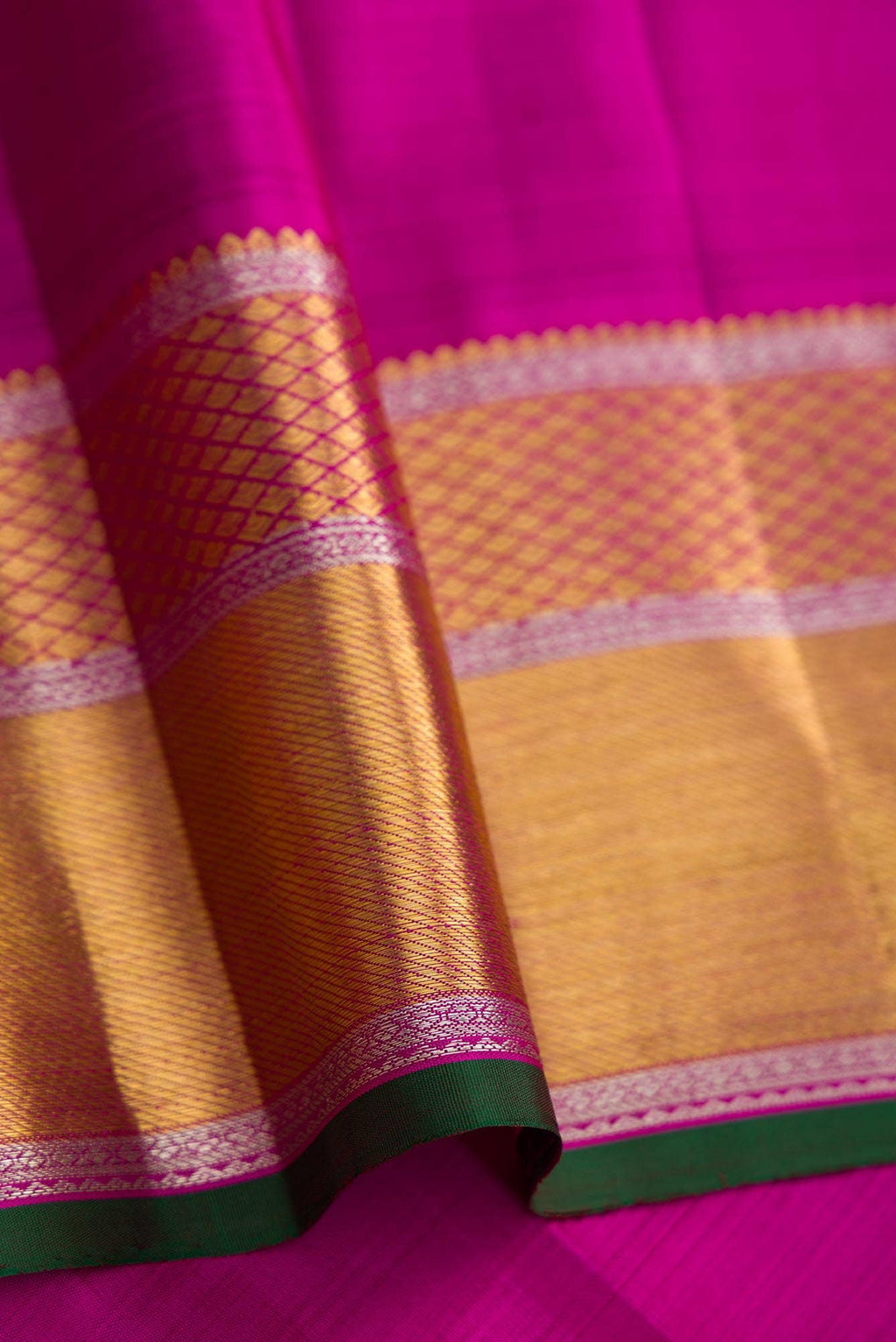 Purple Dual Tone Kanchipuram Silk Saree