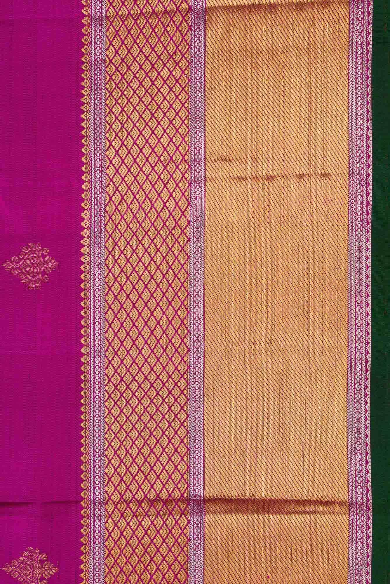 Purple Dual Tone Kanchipuram Silk Saree