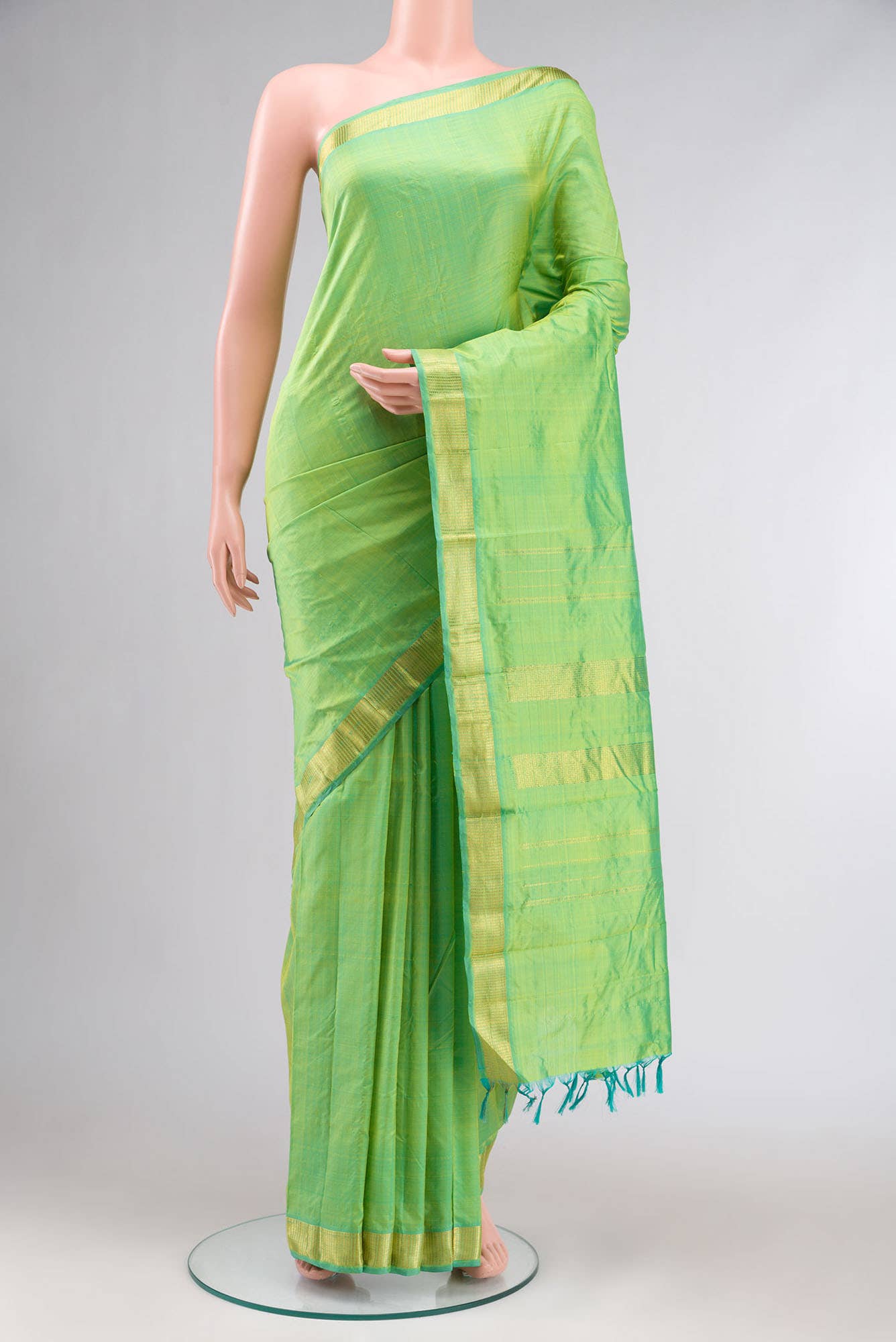 Green Kanchipuram Silk Saree
