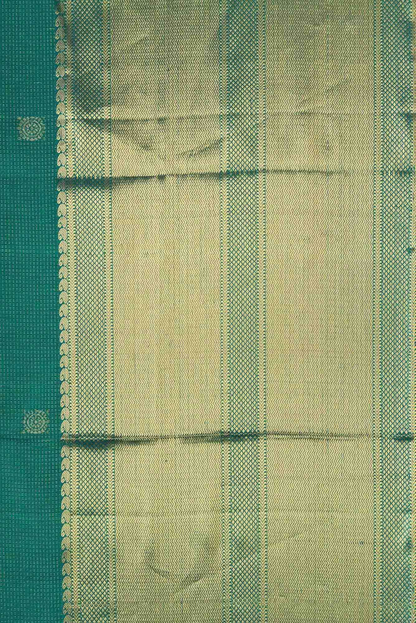 Green Dual Tone Kanchipuram Silk Saree