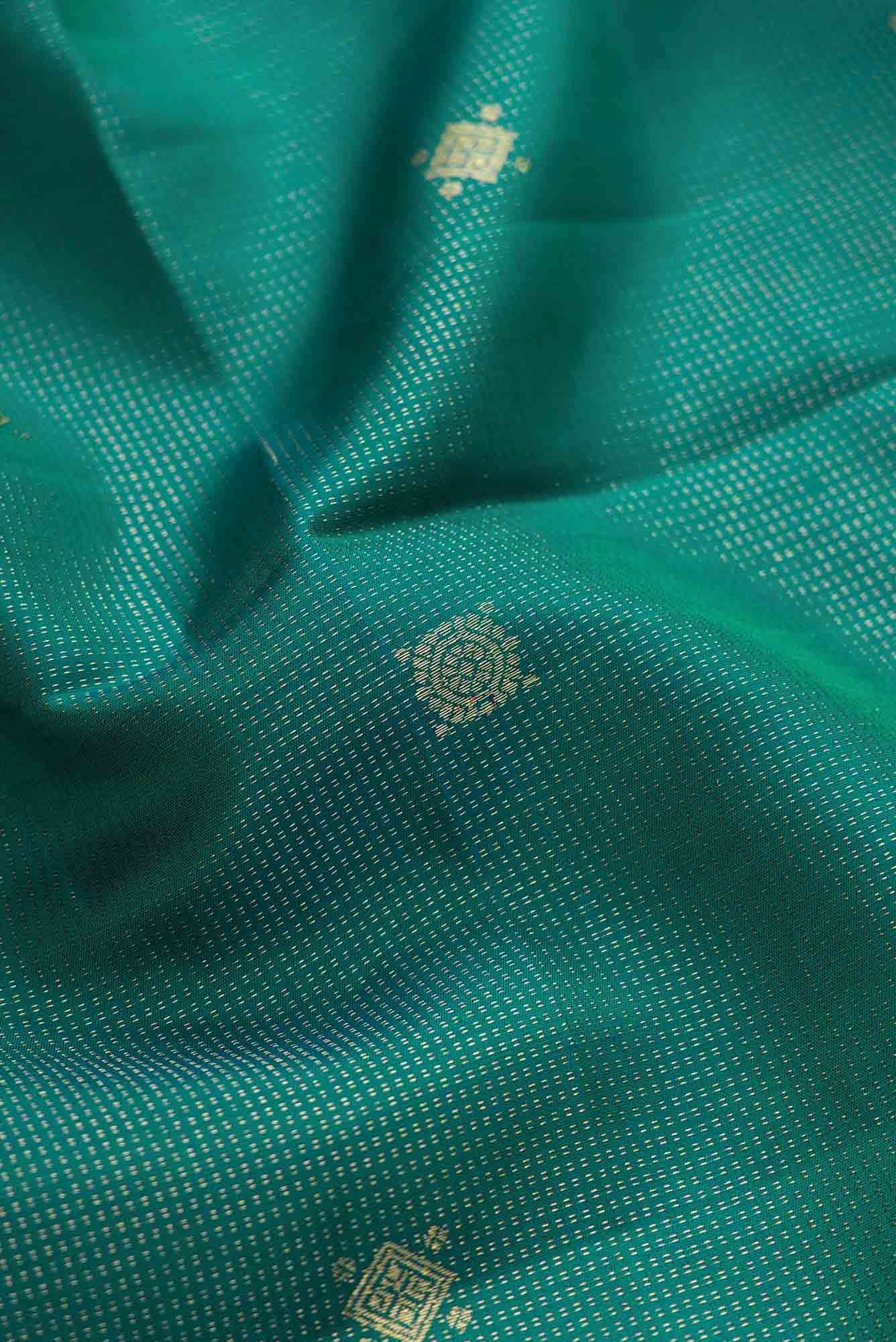 Green Dual Tone Kanchipuram Silk Saree