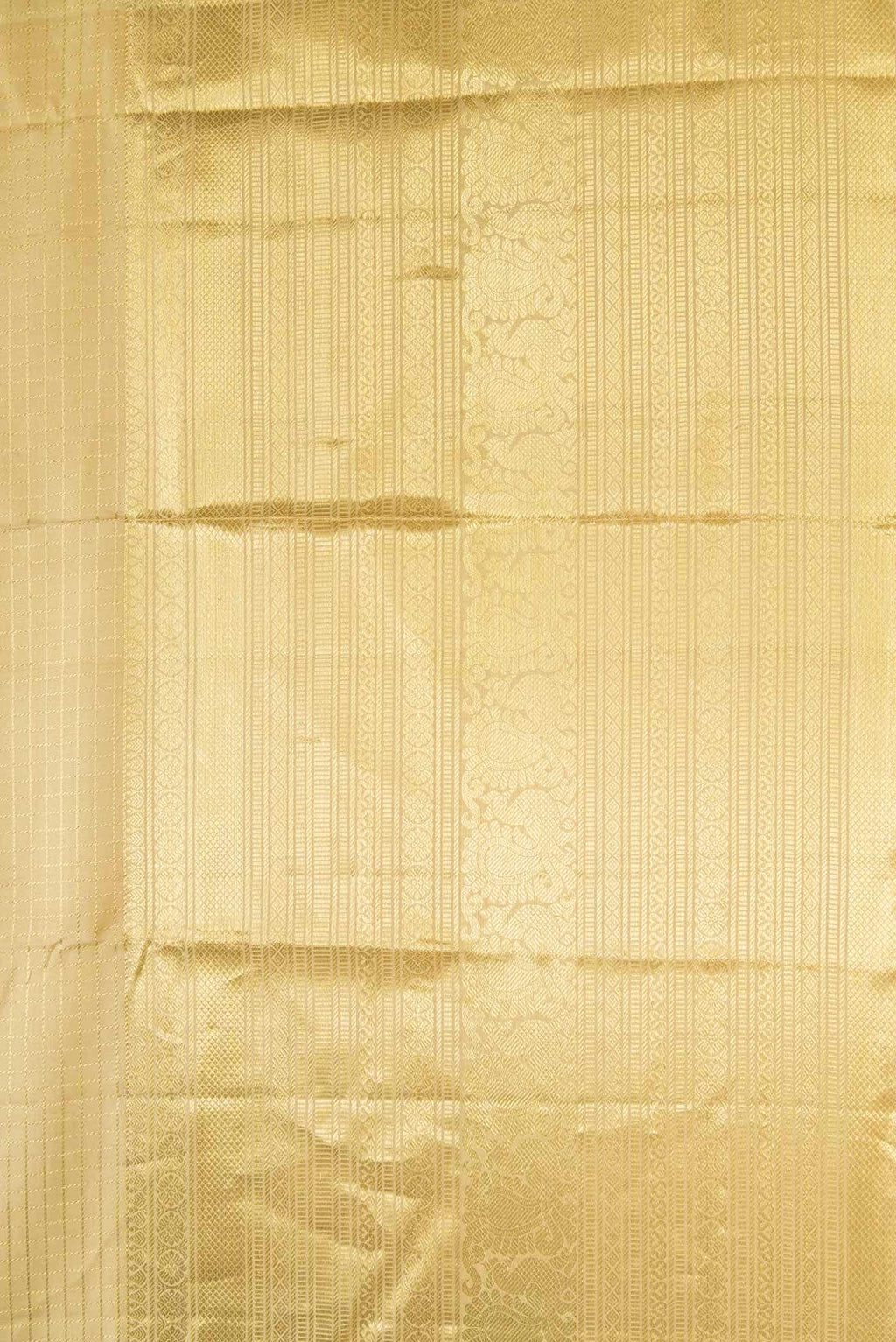 Beige Kanchipuram Silk Saree