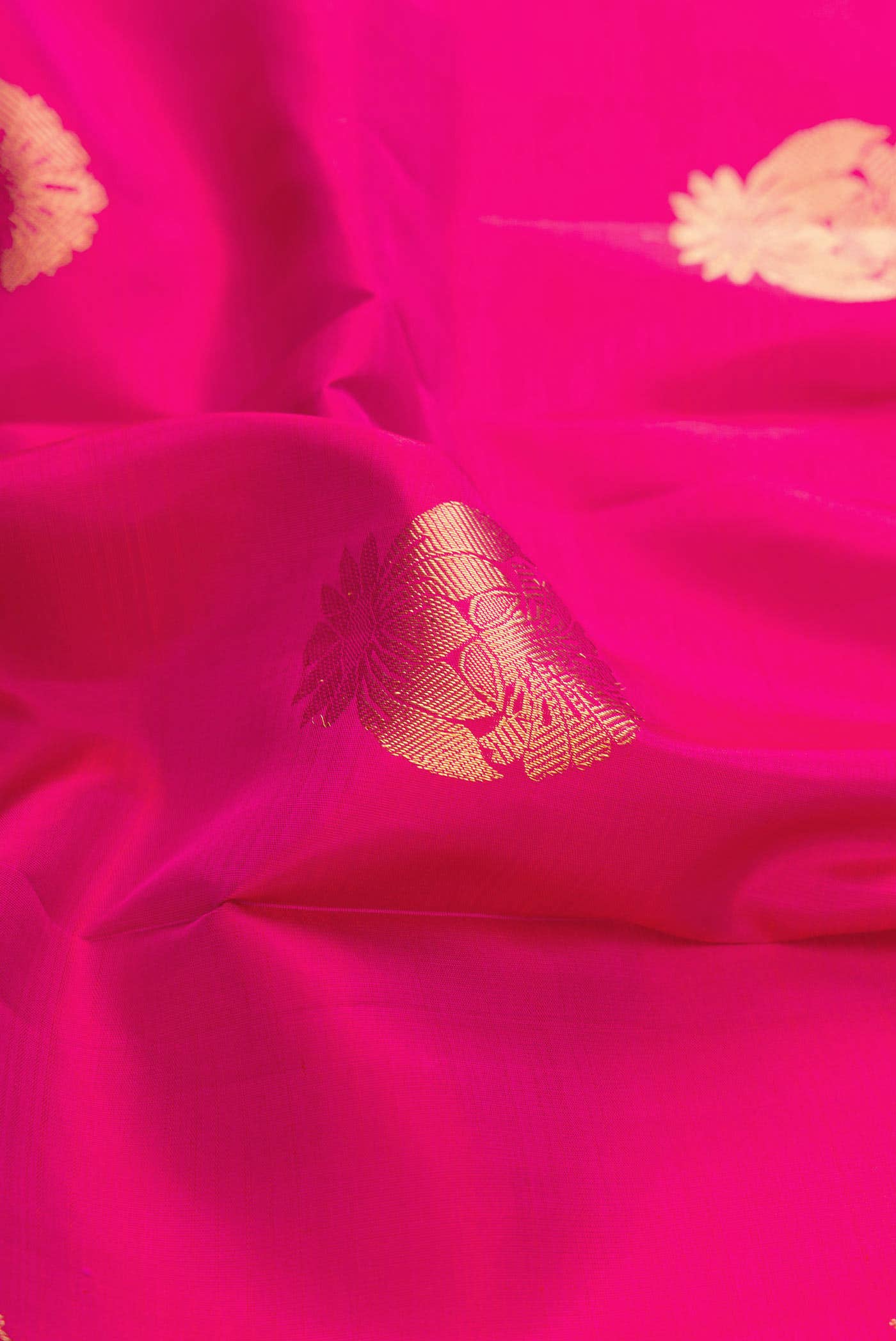 Pink Dual Tone Kanchipuram Silk Saree
