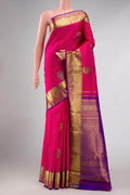 Pink Dual Tone Kanchipuram Silk Saree