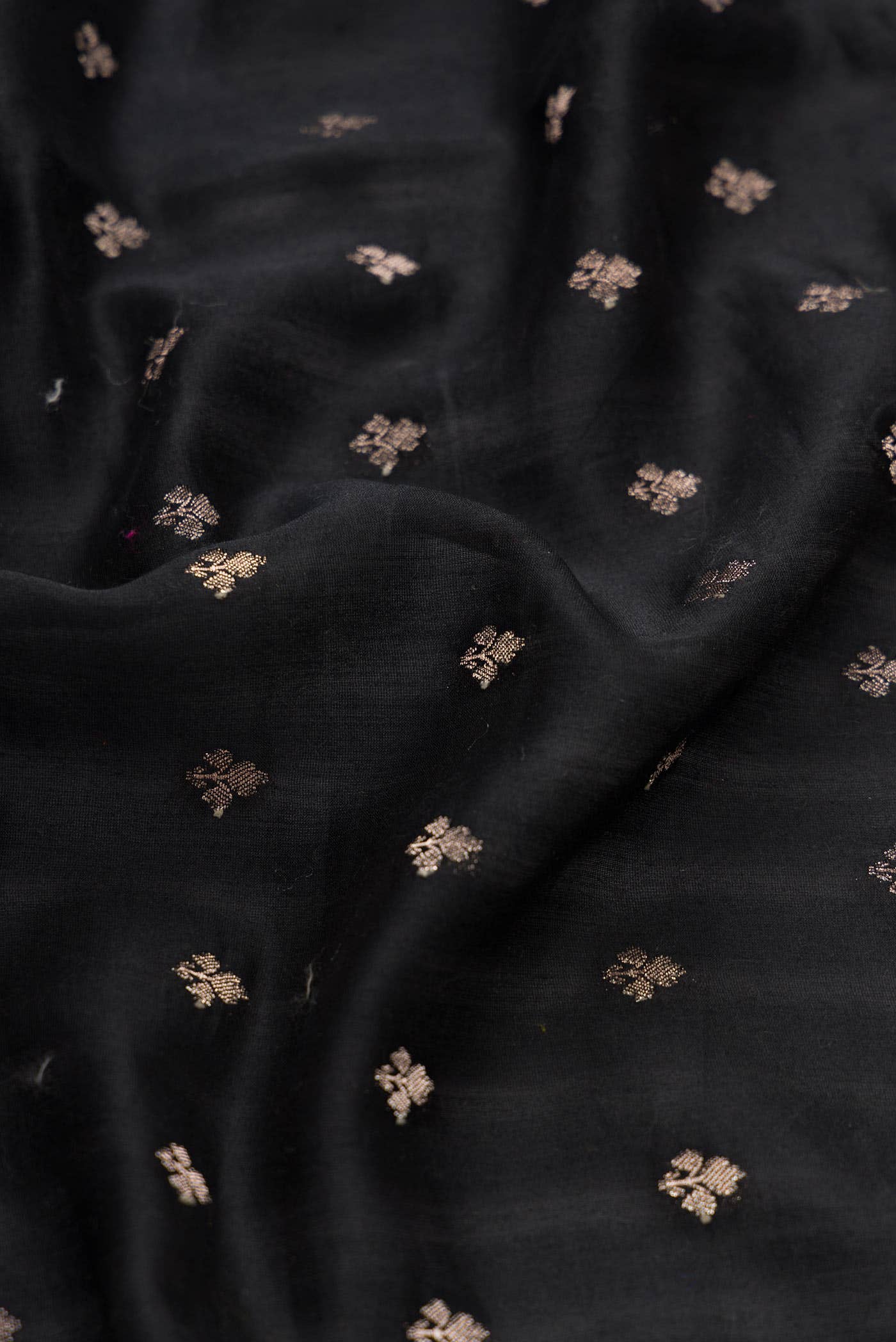 Black Tussar Silk Saree