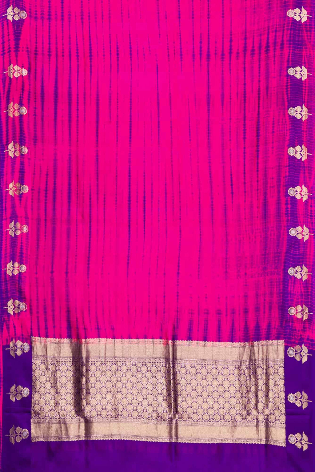 Pink Dual Tone Kanchipuram Silk Saree